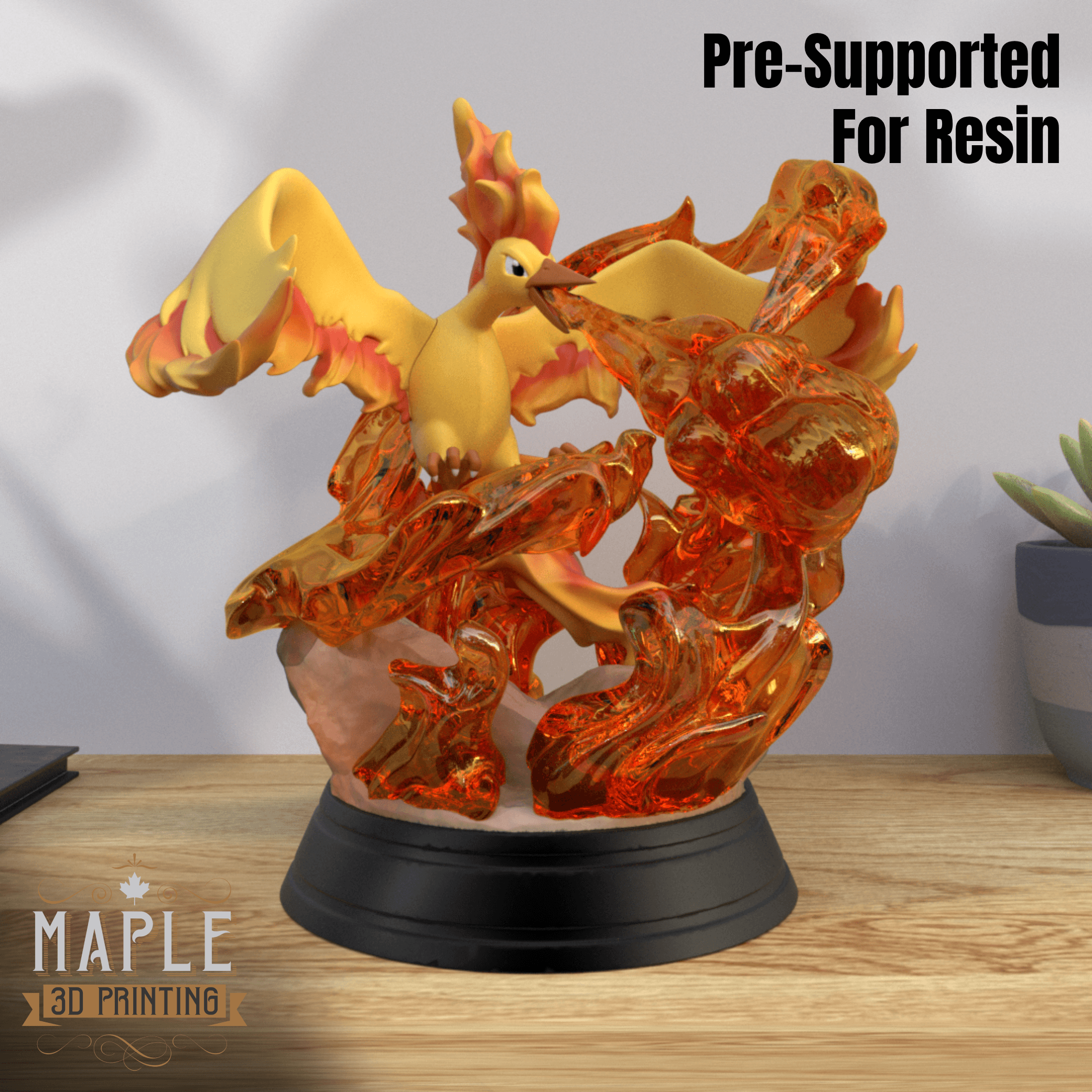 146. Moltres Diorama - Pokemon - Supported 3d model