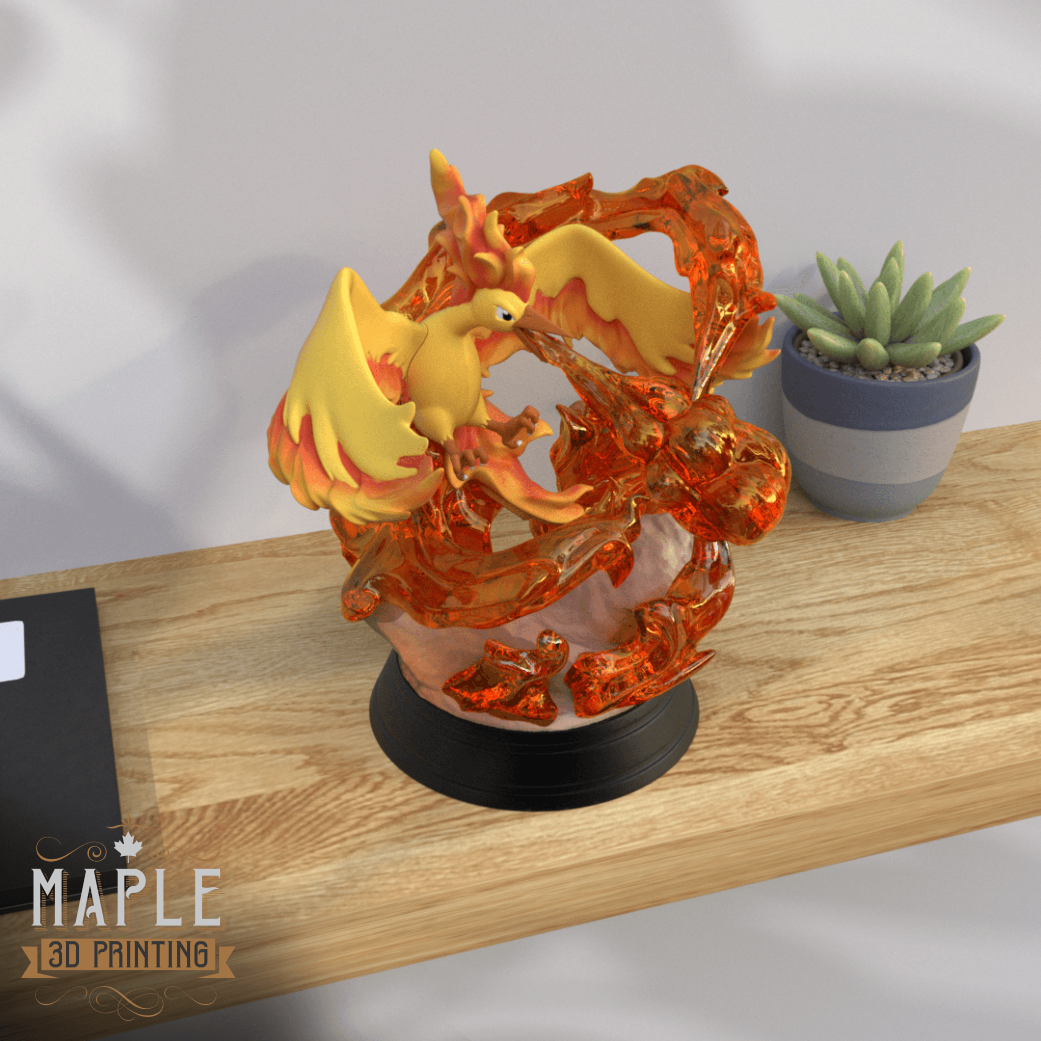 146. Moltres Diorama - Pokemon - Supported 3d model