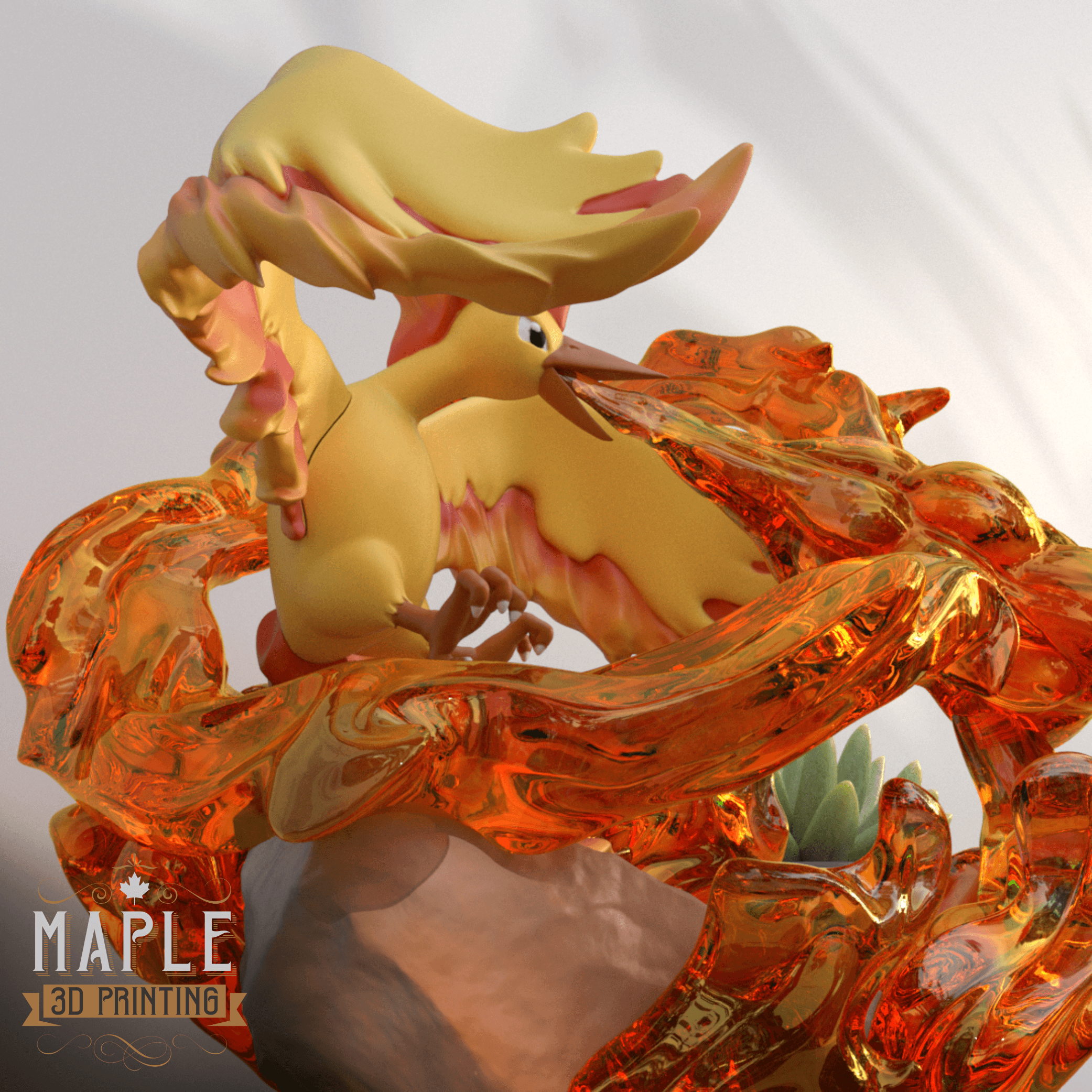 146. Moltres Diorama - Pokemon - Supported 3d model