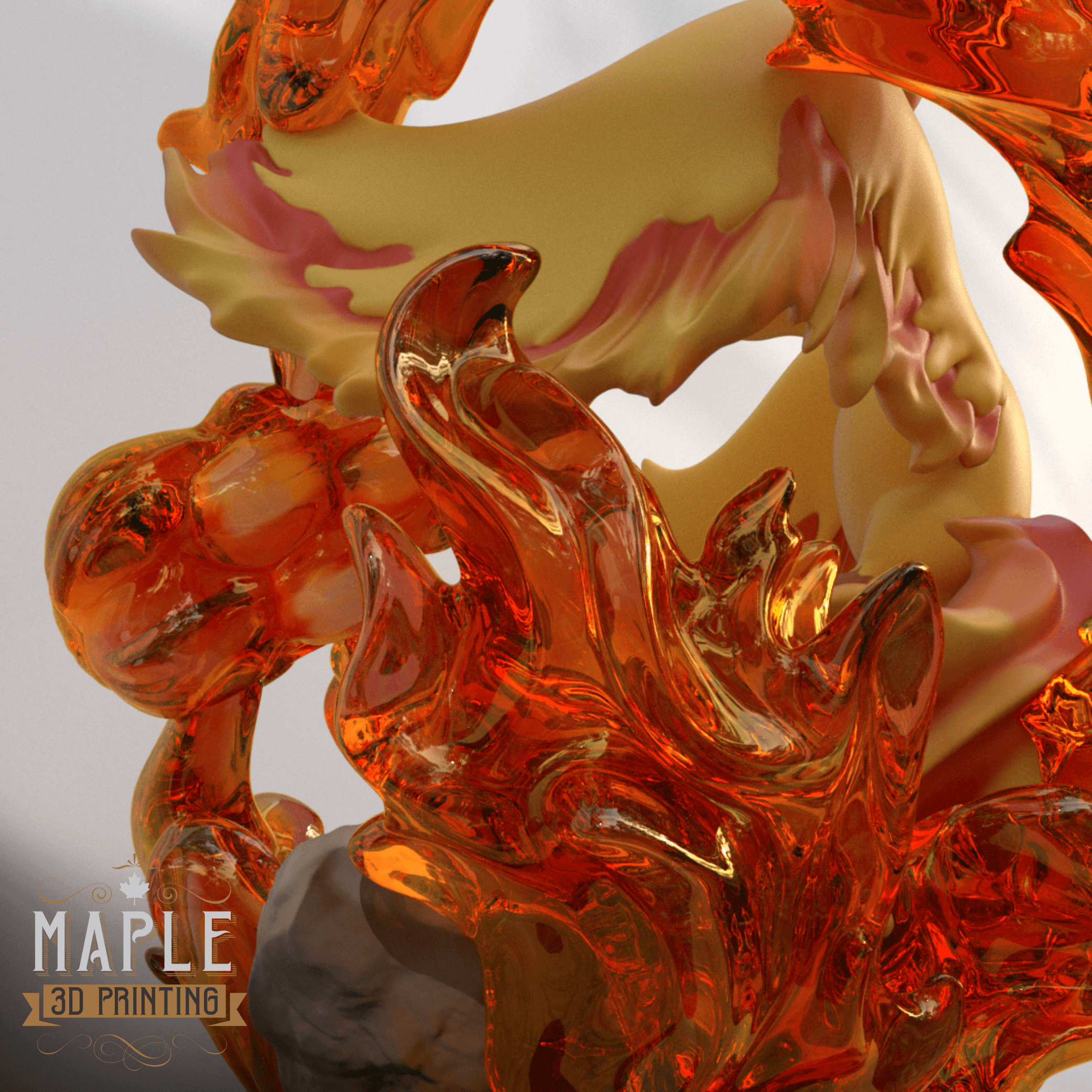 146. Moltres Diorama - Pokemon - Supported 3d model