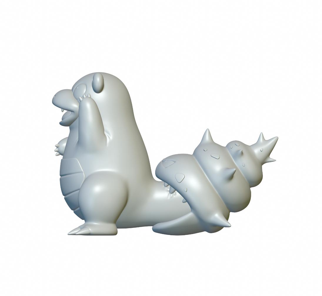 Pokemon Slowbro #80 - Optimized for 3D Printing 3d model