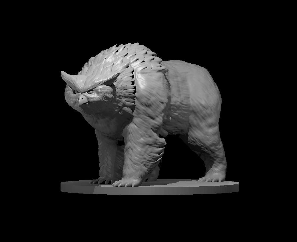 Owlbear on All Fours - Owlbear on All Fours - 3d model render - D&D - 3d model