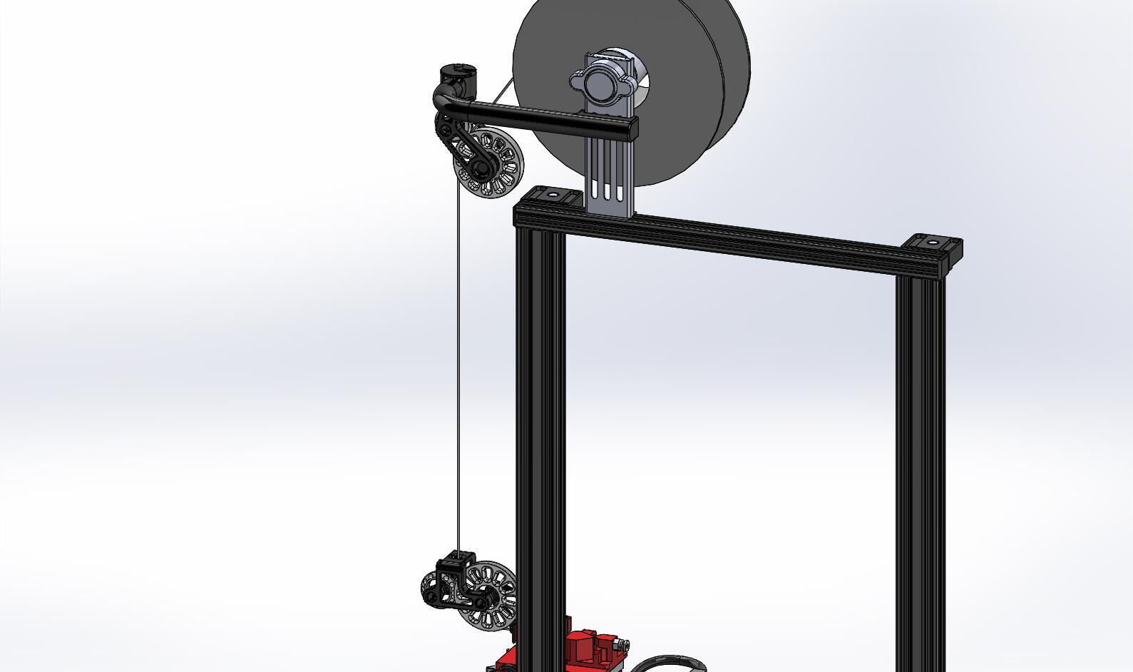 CR10* filament roller guides 3d model