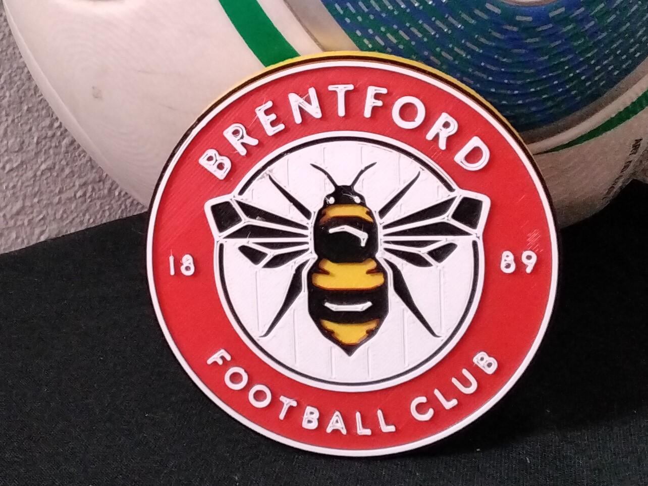 Brentford FC coaster or plaque 3d model