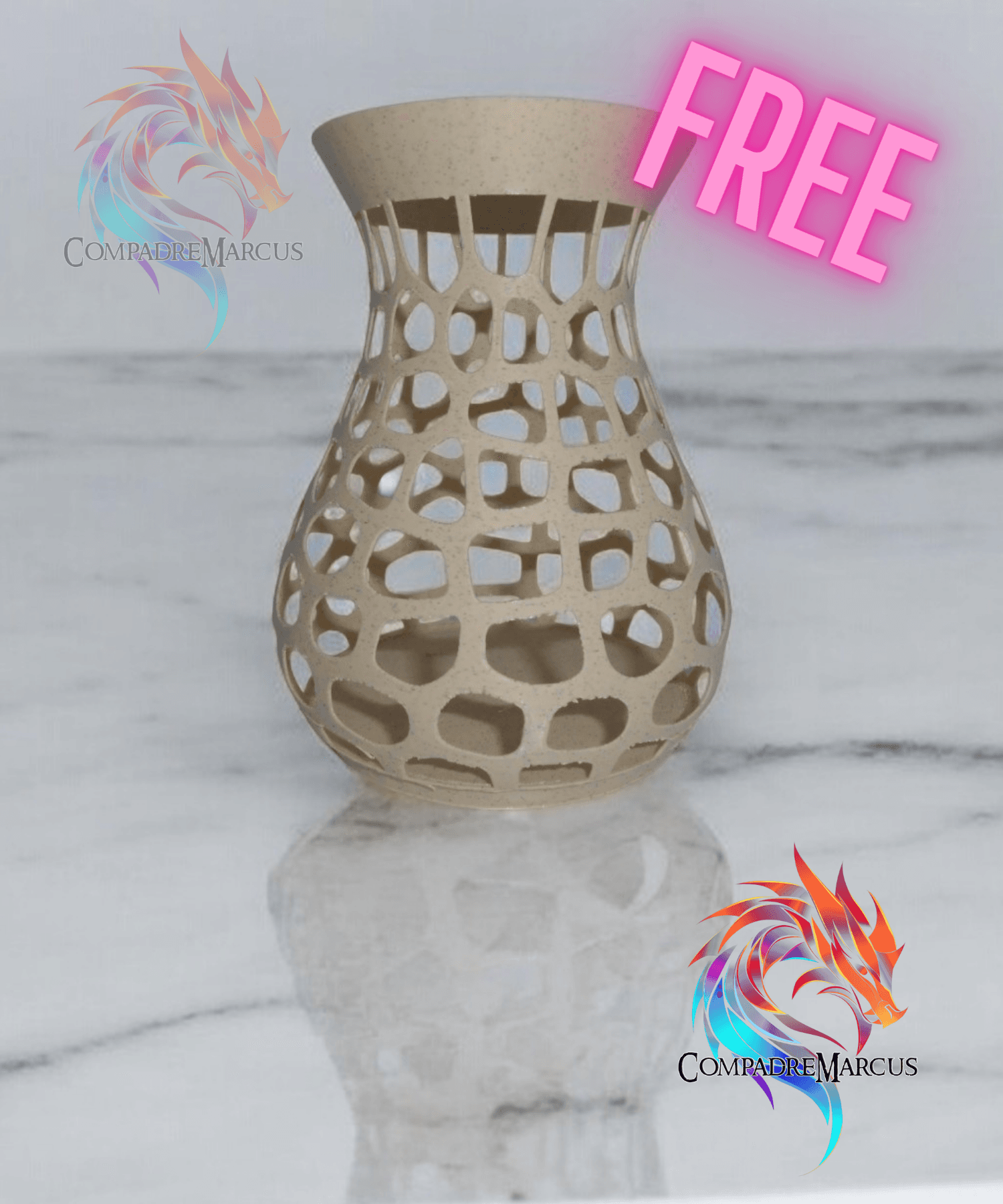 Voronoi Vase 1  3d model