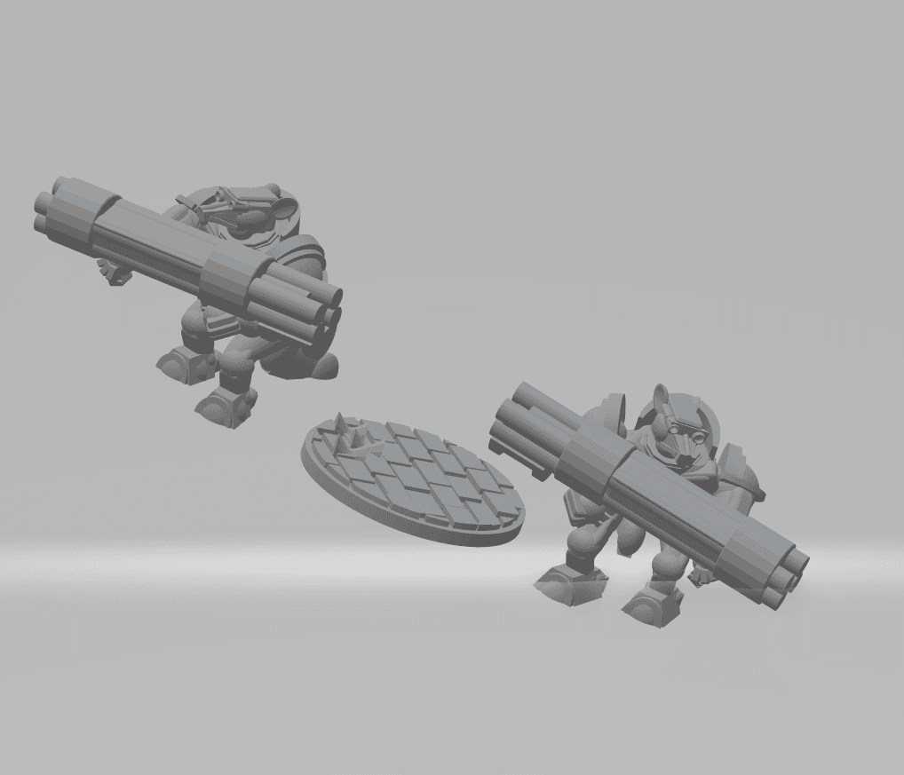 FHW: Tunnel Rats, Rat Giant with double launcher 3d model