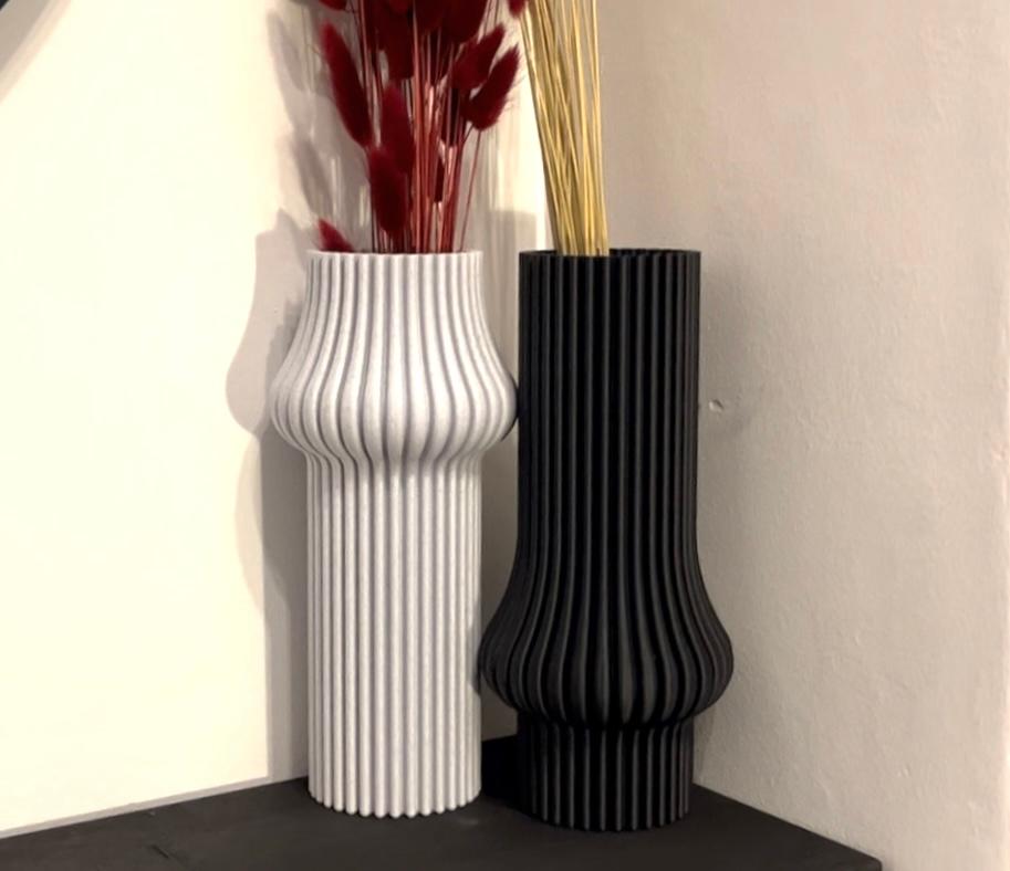 Yin yang vase set 3d model