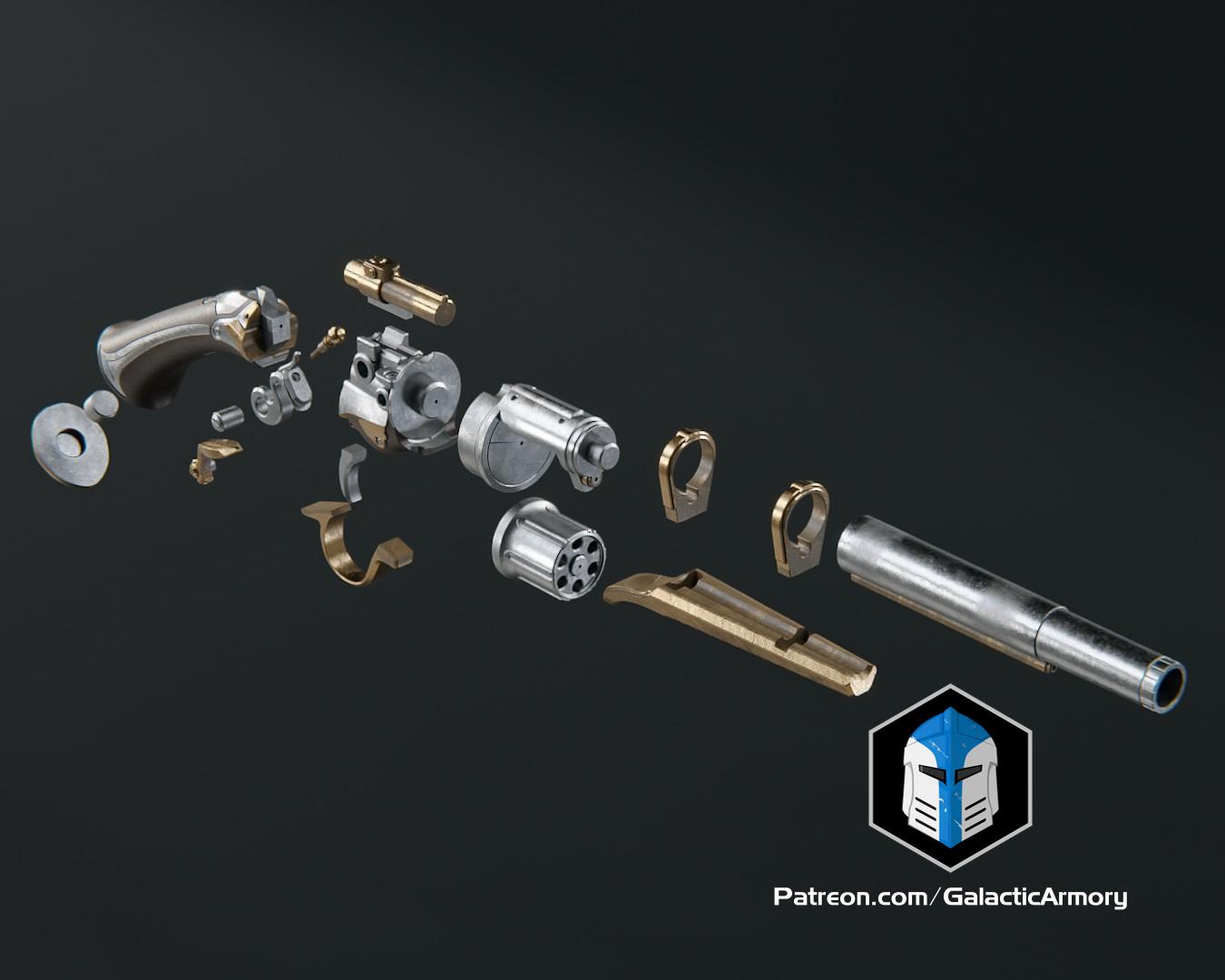 Flintlock Blaster - 3D Print Files 3d model