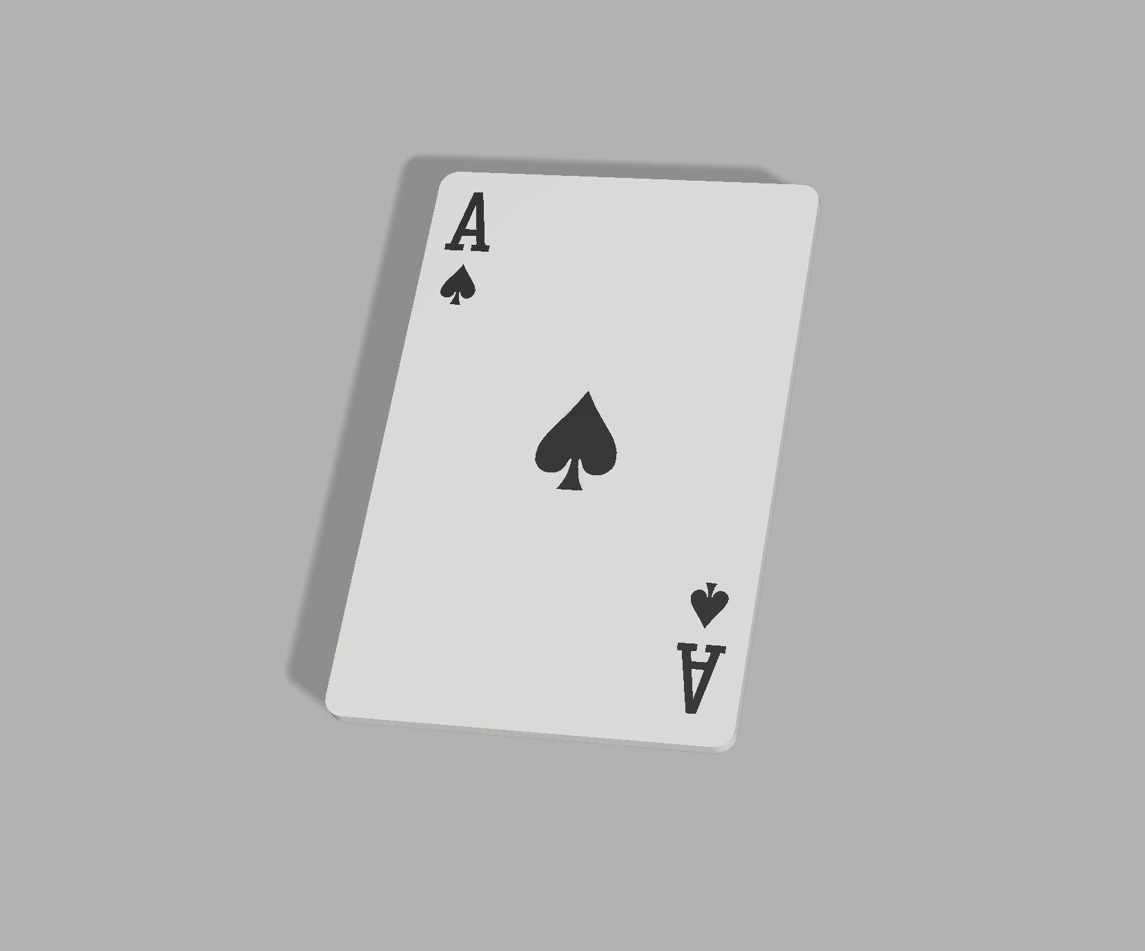 Ace of Spades 3d model