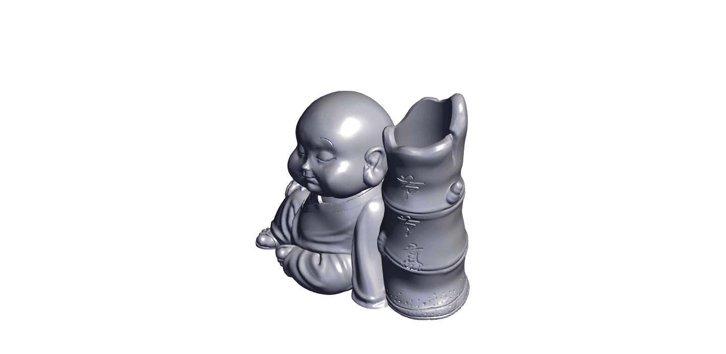 Buddha vase.stl 3d model