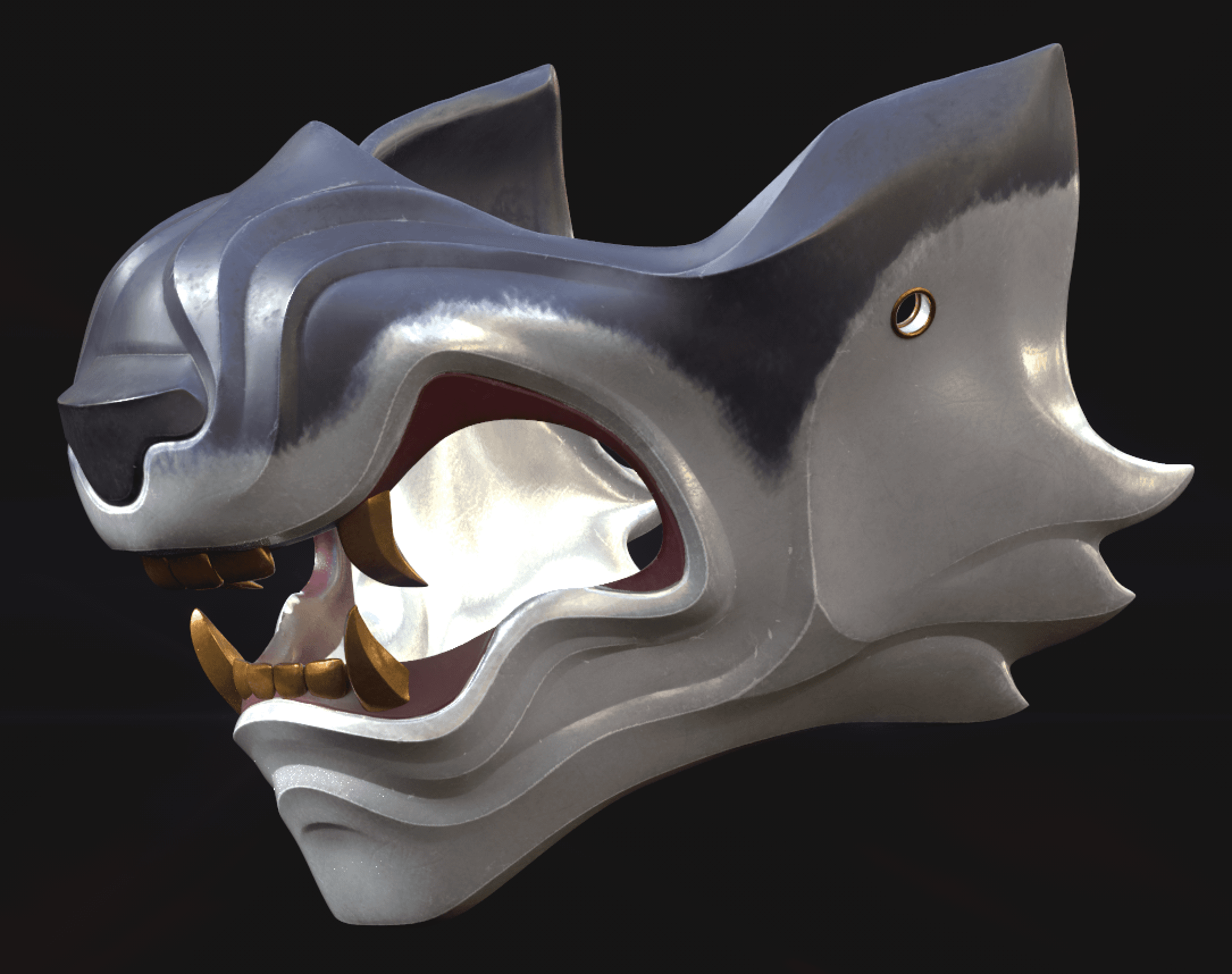 Wolf Of Tsushima Mask 3d model