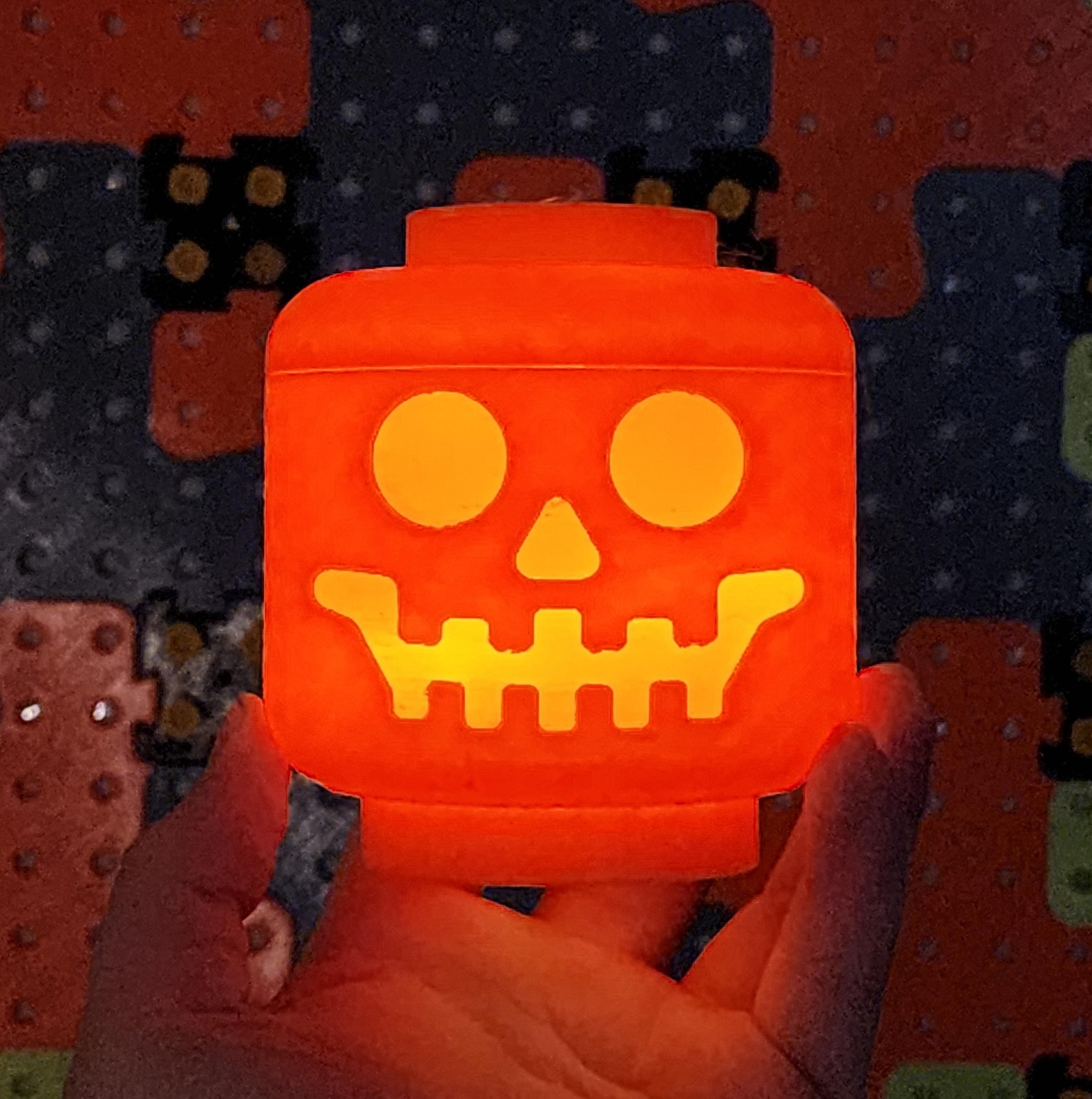 Lego Head Tea Lamp Jack 3d model