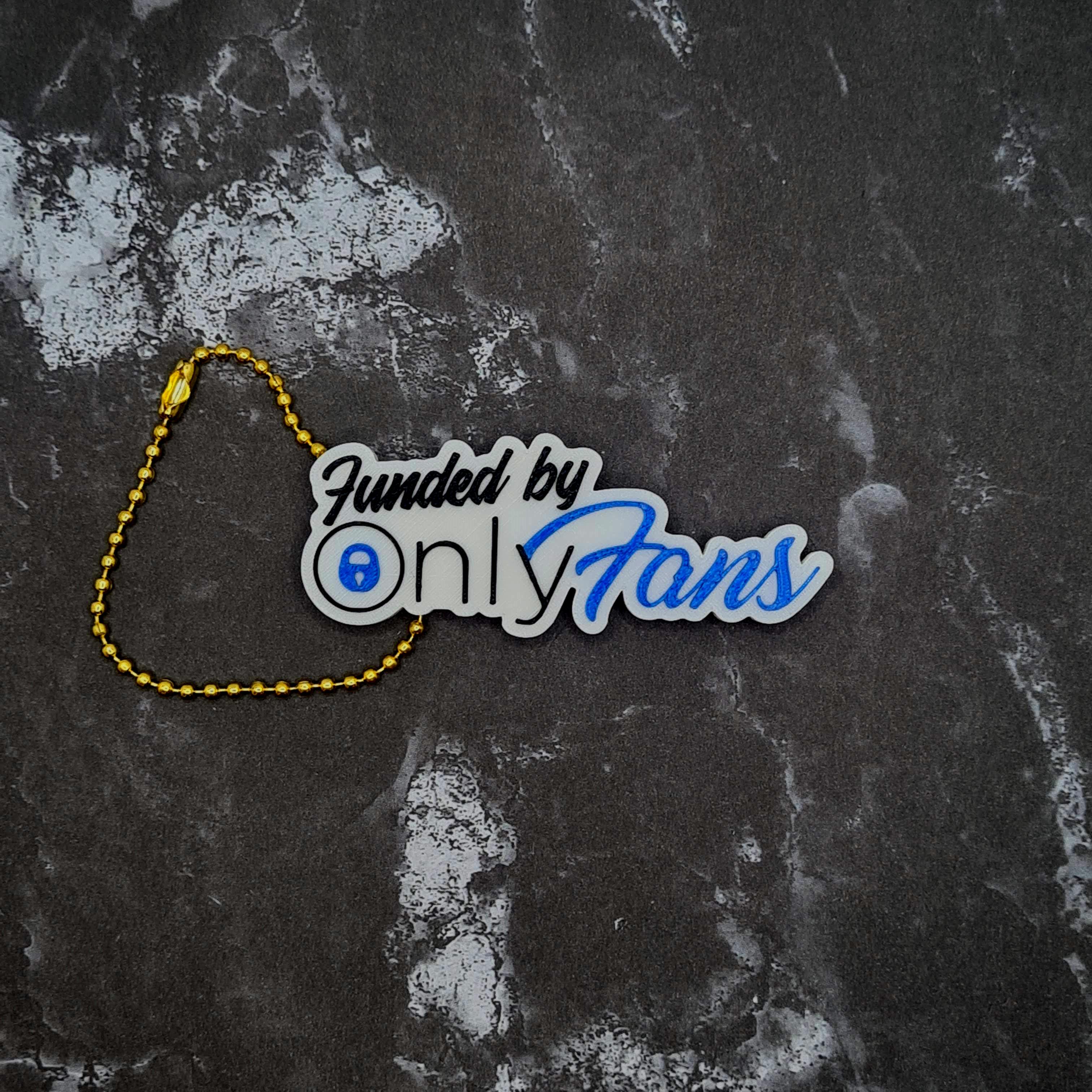 Funded by OnlyFans Keychain 3d model