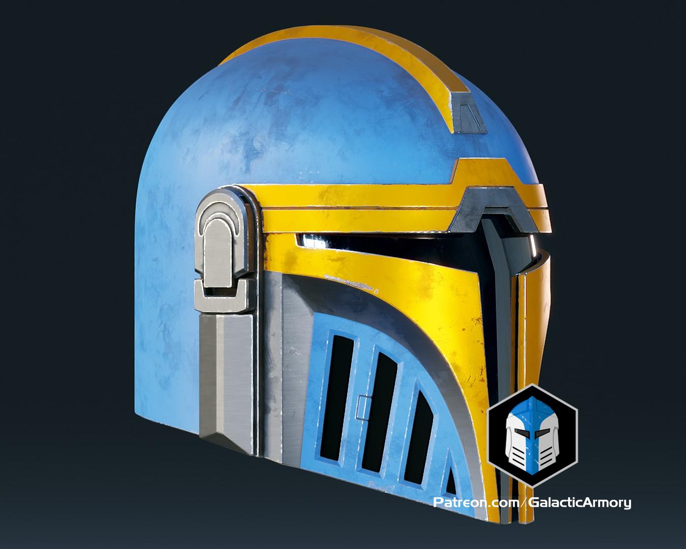 Aran Tal Mandalorian Helmet - 3D Print Files 3d model