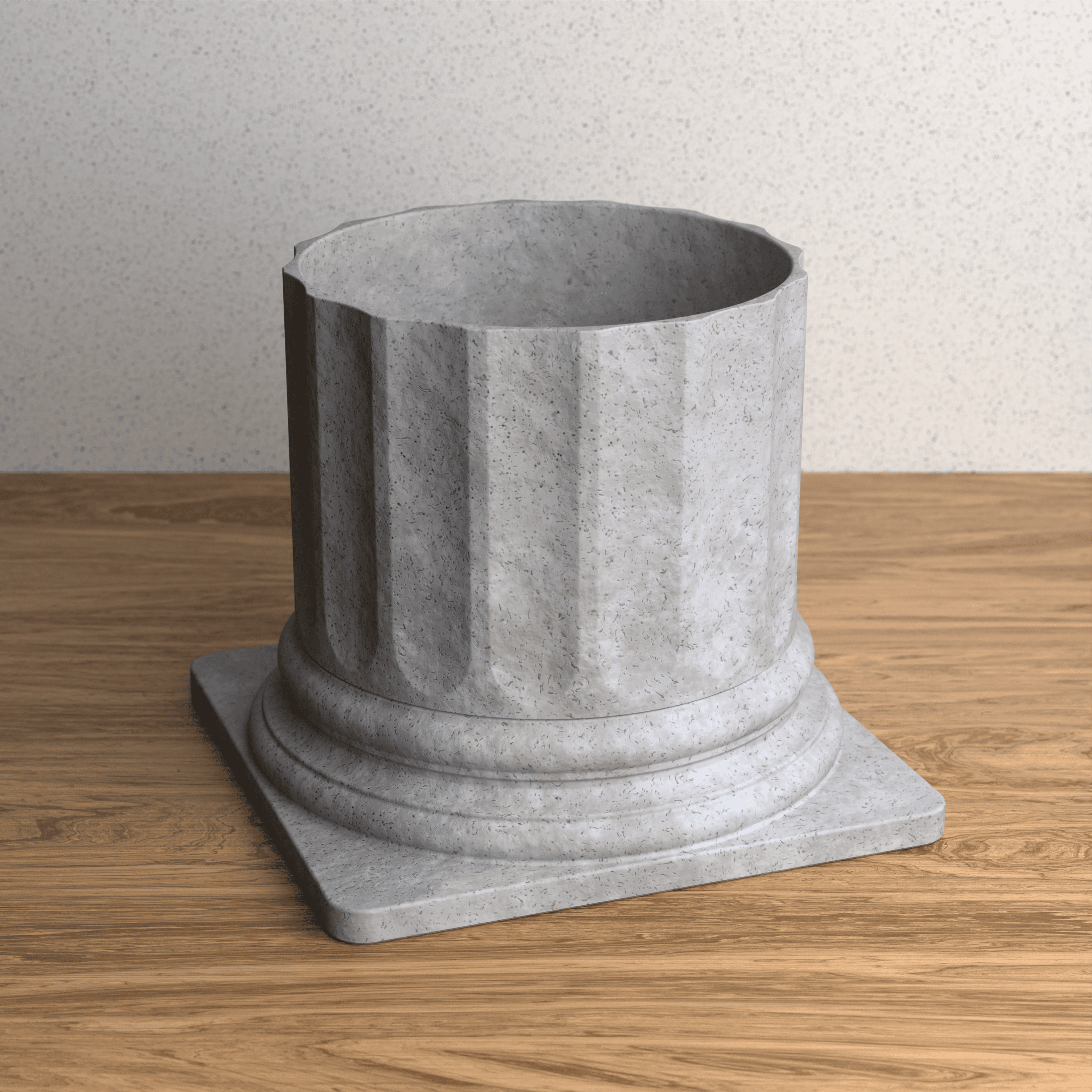 IONIC COLUMN TWIST-OFF PLANTER 3d model