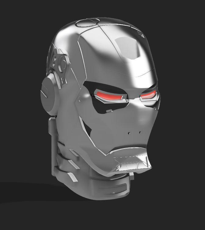 Iron Terminator Bust 3d model