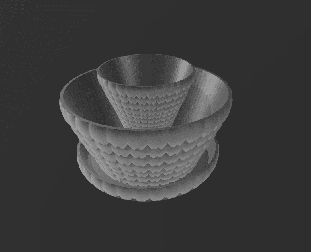 planter two tier support free 3d model