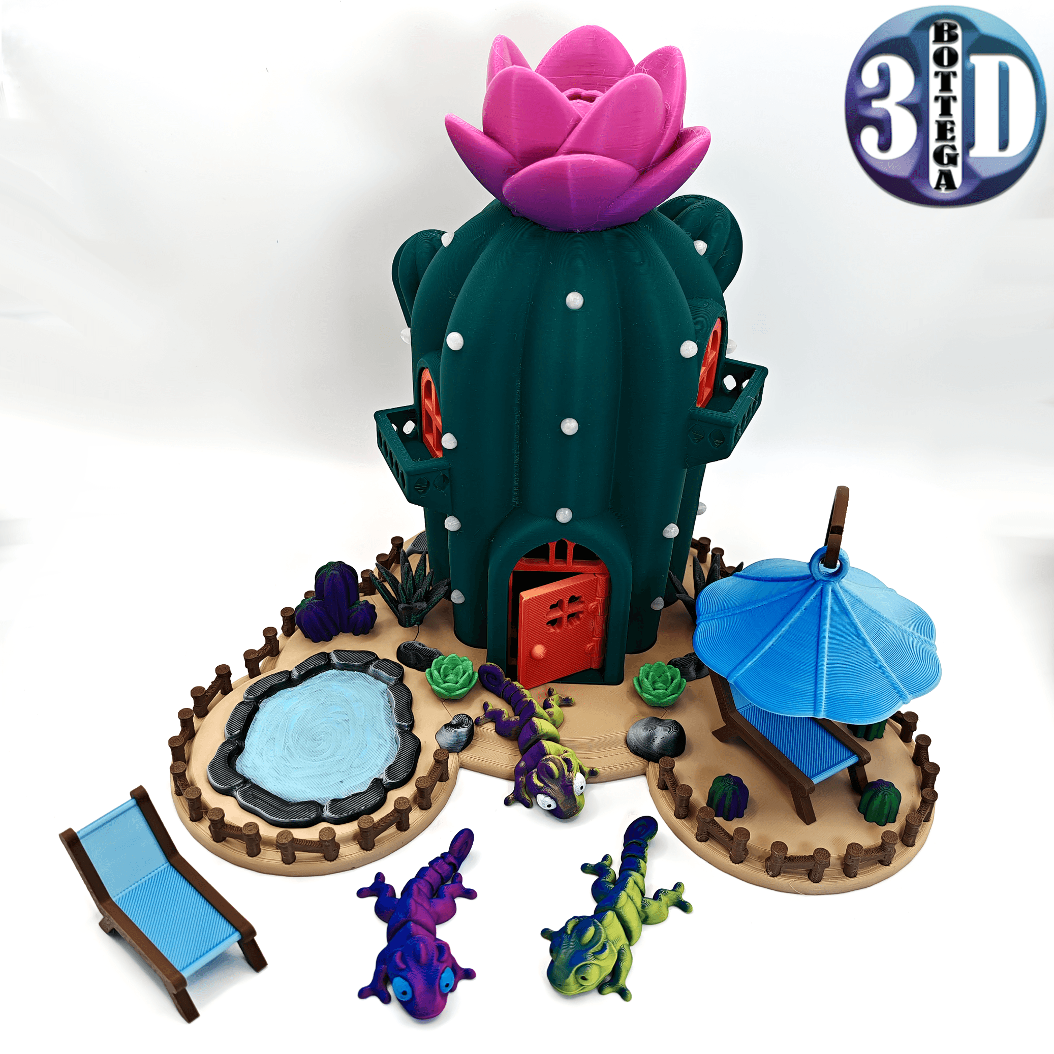 Succulent Fairy Mansion 3d model