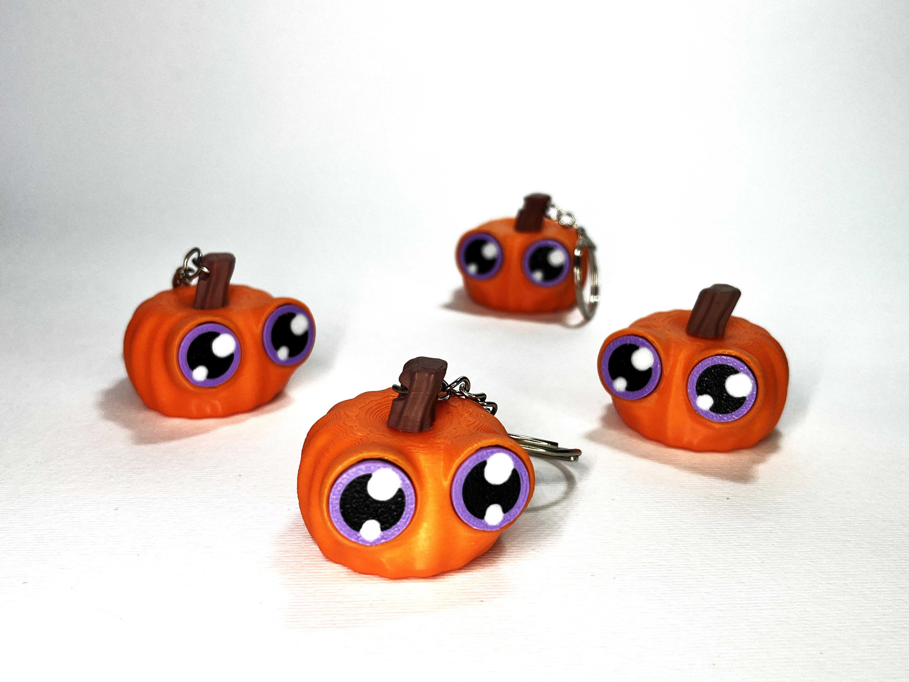 Kawa-eyes Pumpkin 🎃 Keychain & Fidget! 3d model