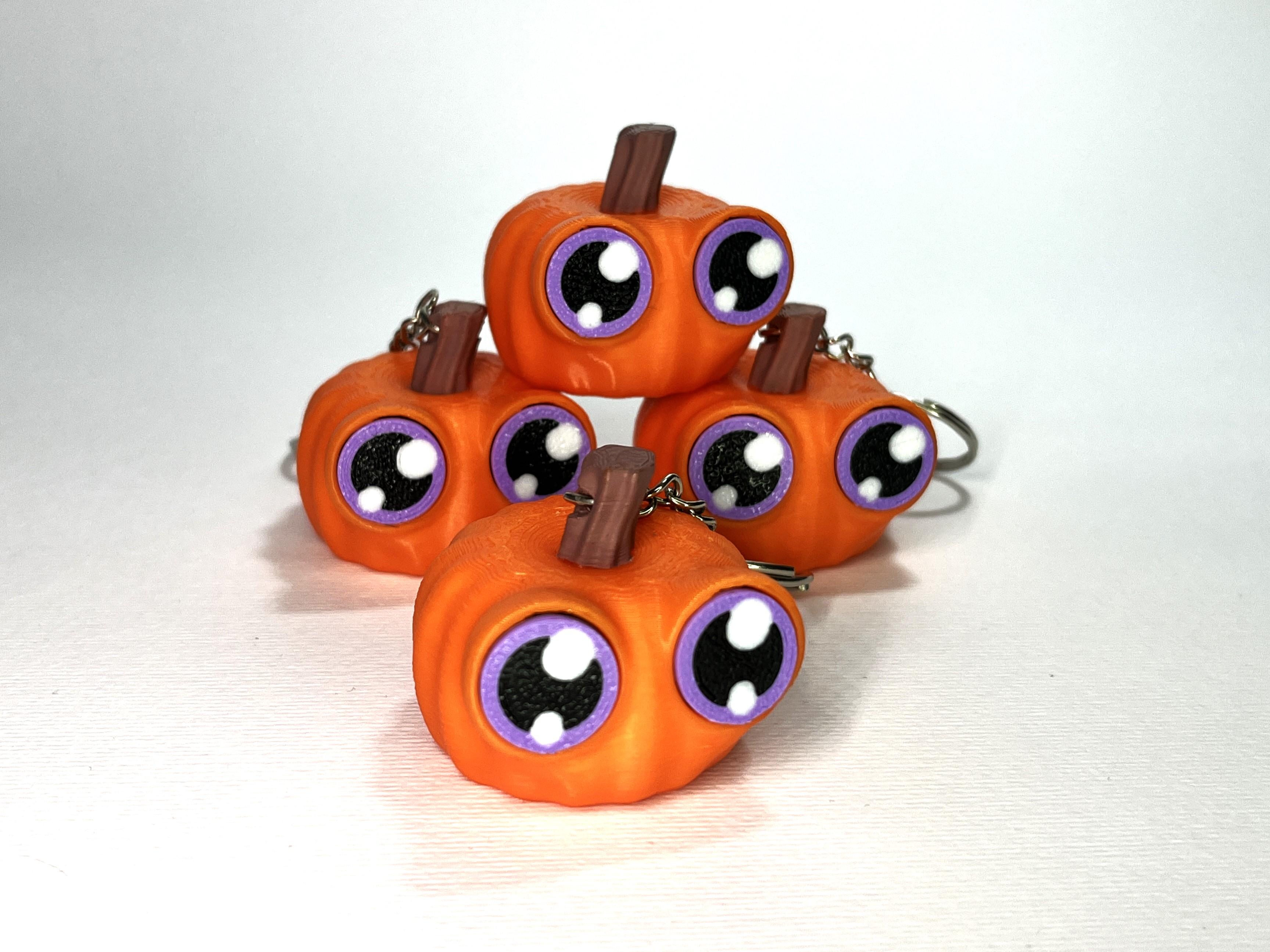 Kawa-eyes Pumpkin 🎃 Keychain & Fidget! 3d model