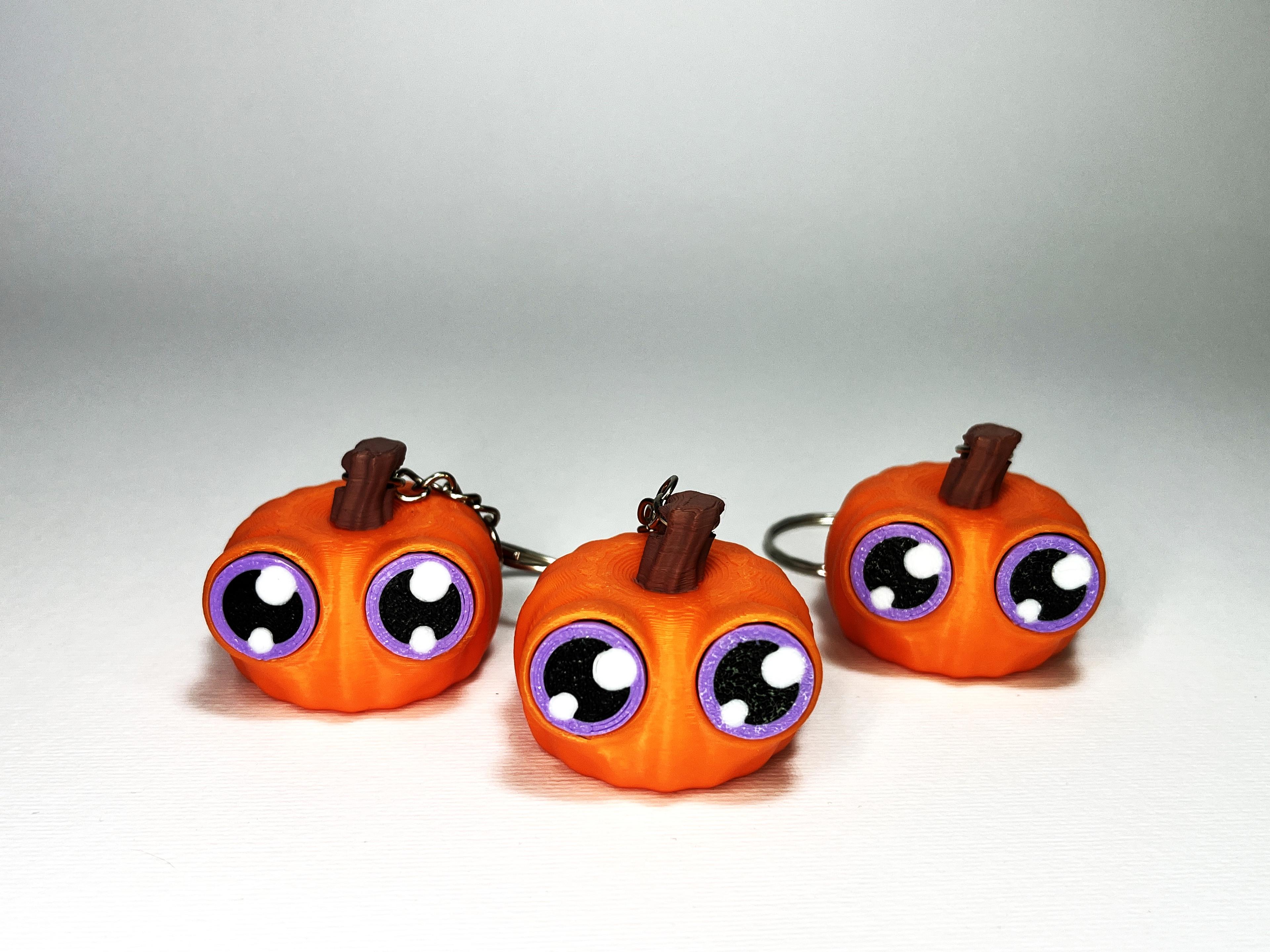 Kawa-eyes Pumpkin 🎃 Keychain & Fidget! 3d model