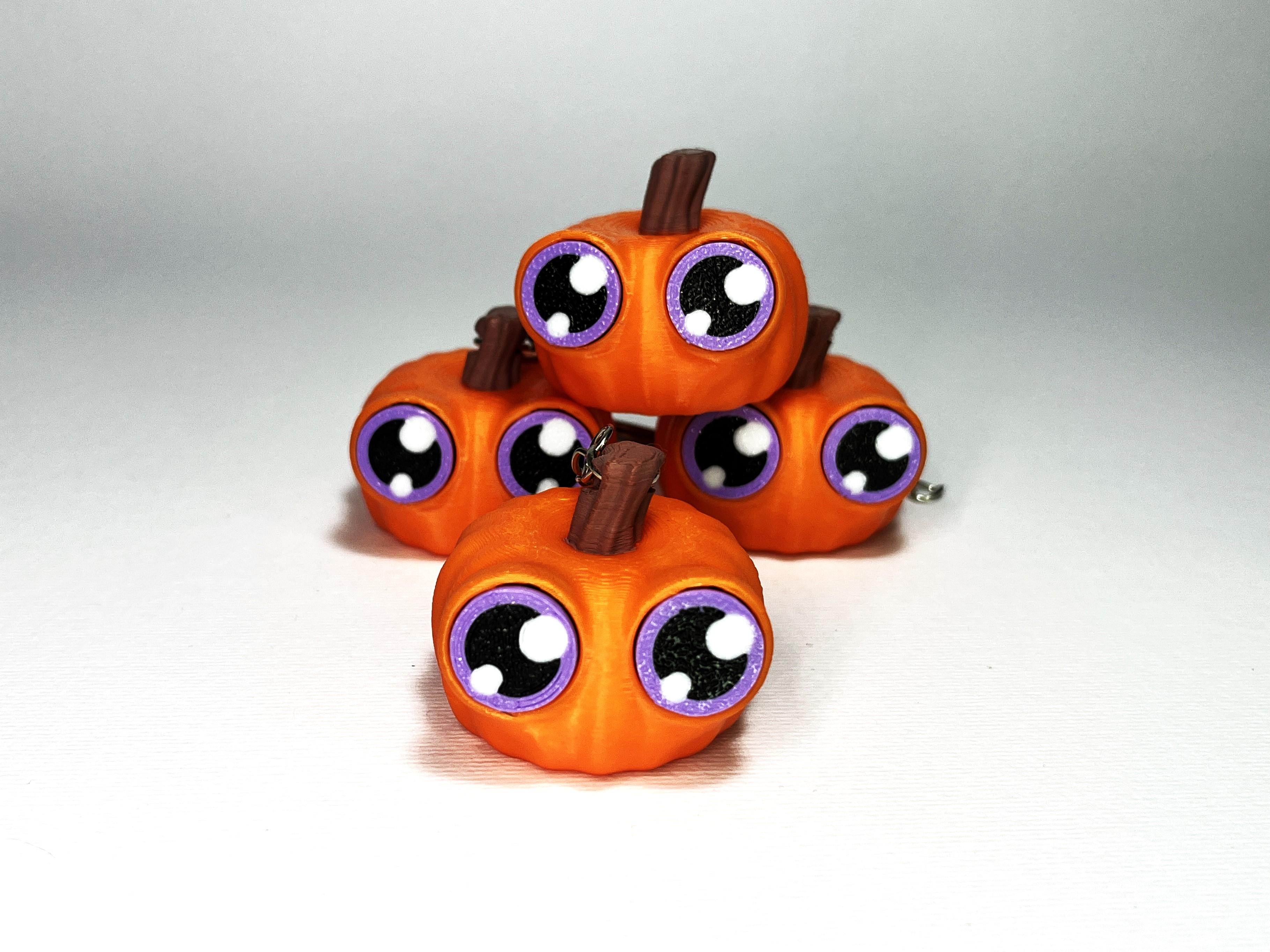 Kawa-eyes Pumpkin 🎃 Keychain & Fidget! 3d model