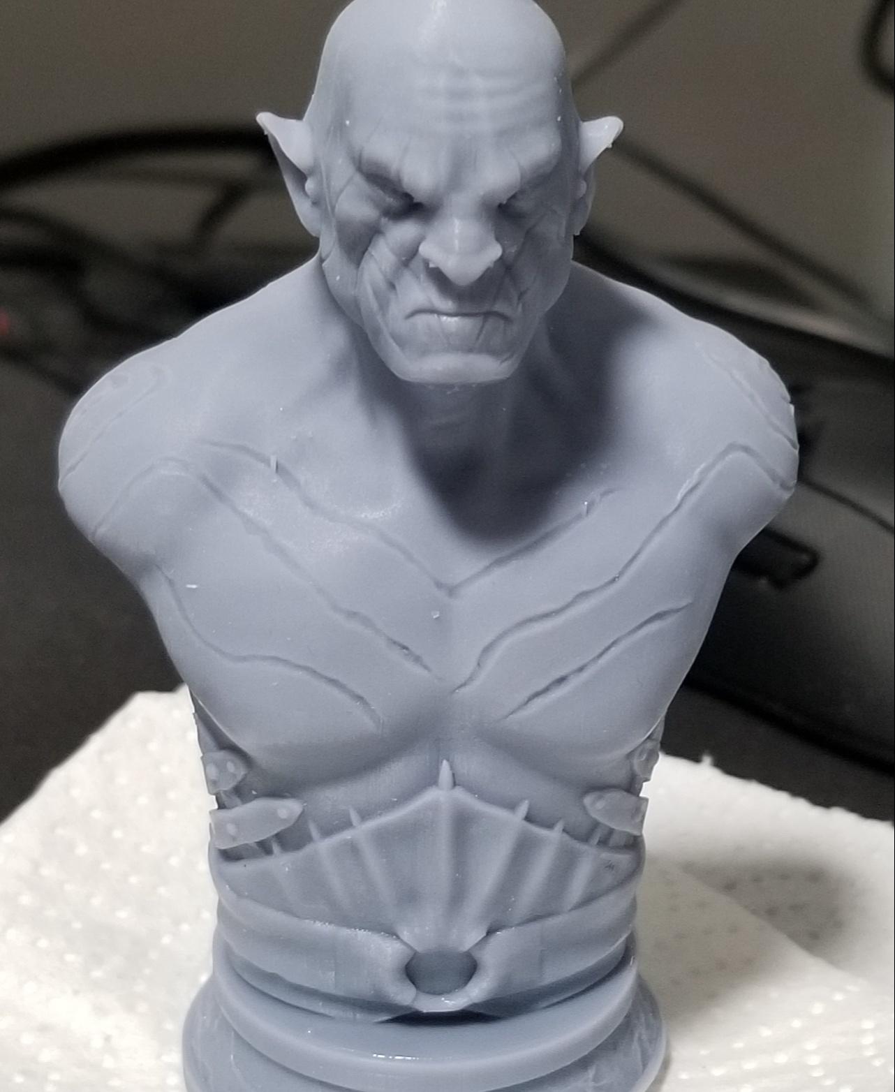 Azog the Defiler Bust (Pre-Supported) 3d model