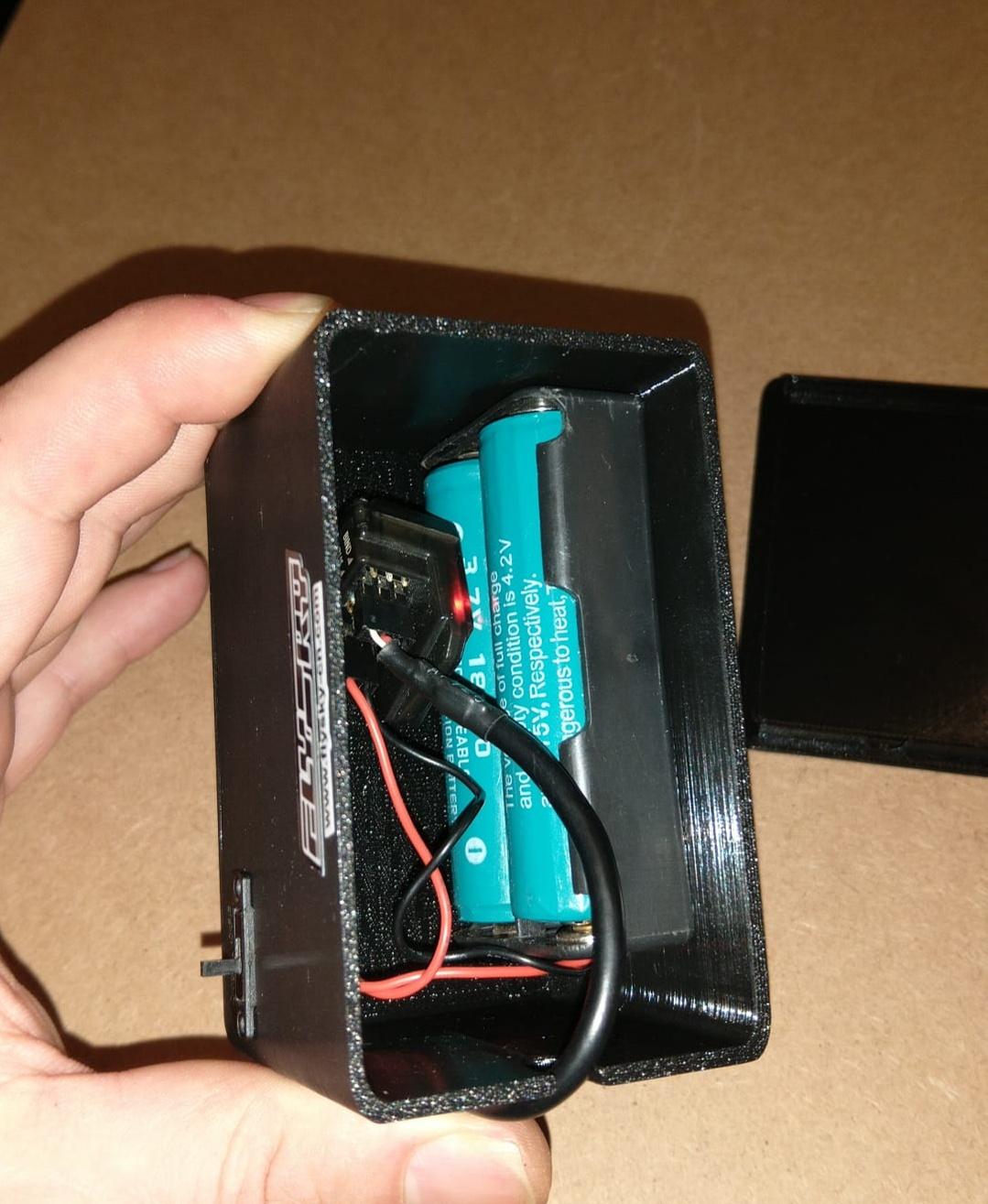 FLYSKY FRM303 battery RX case   - inside - 3d model
