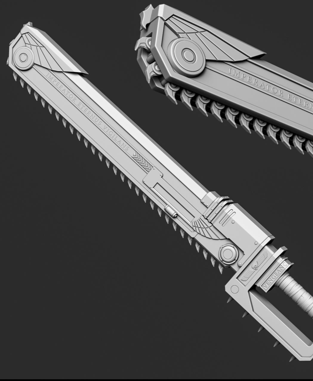 Chainsword Imperial 3d model