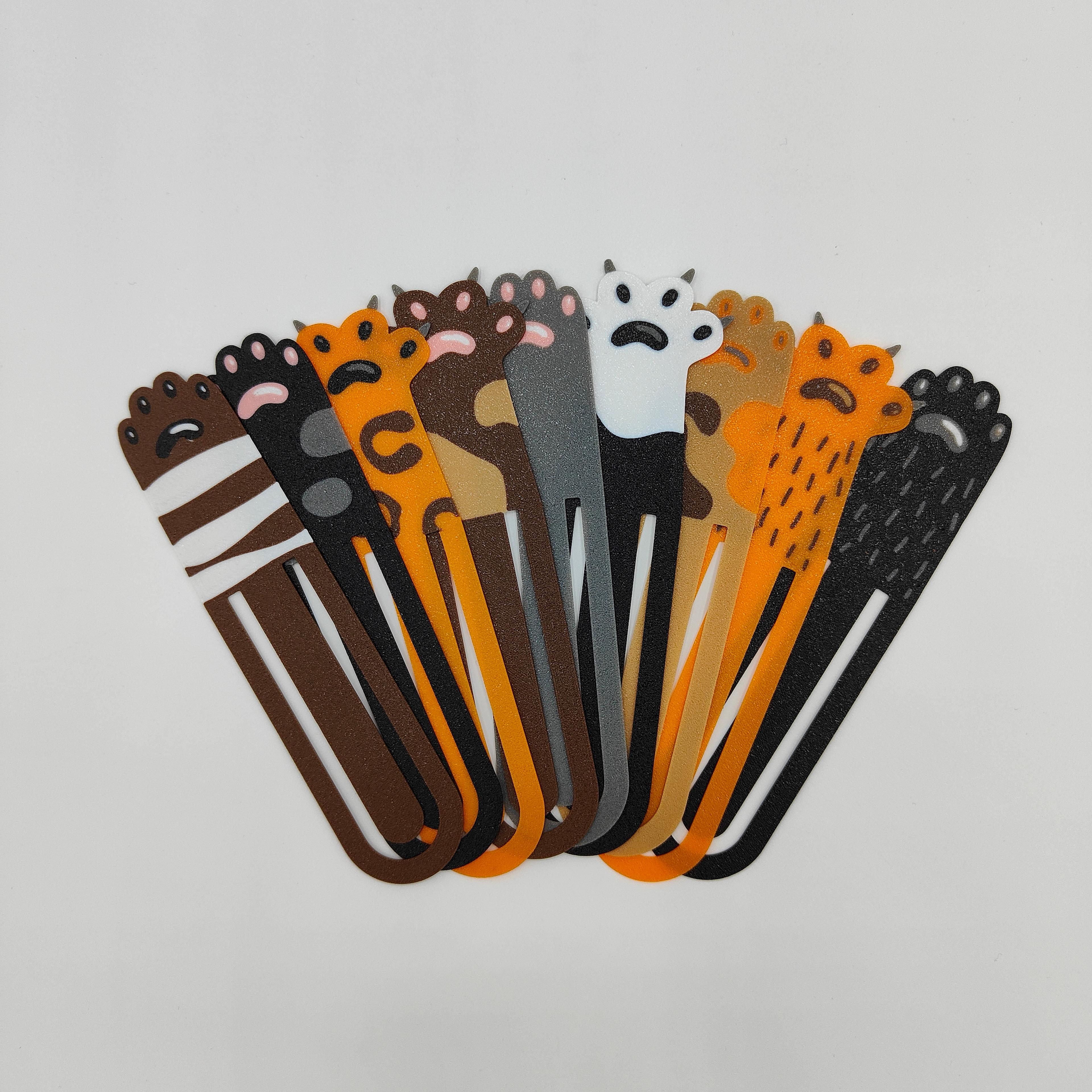 Cat's paw bookmarks 3d model