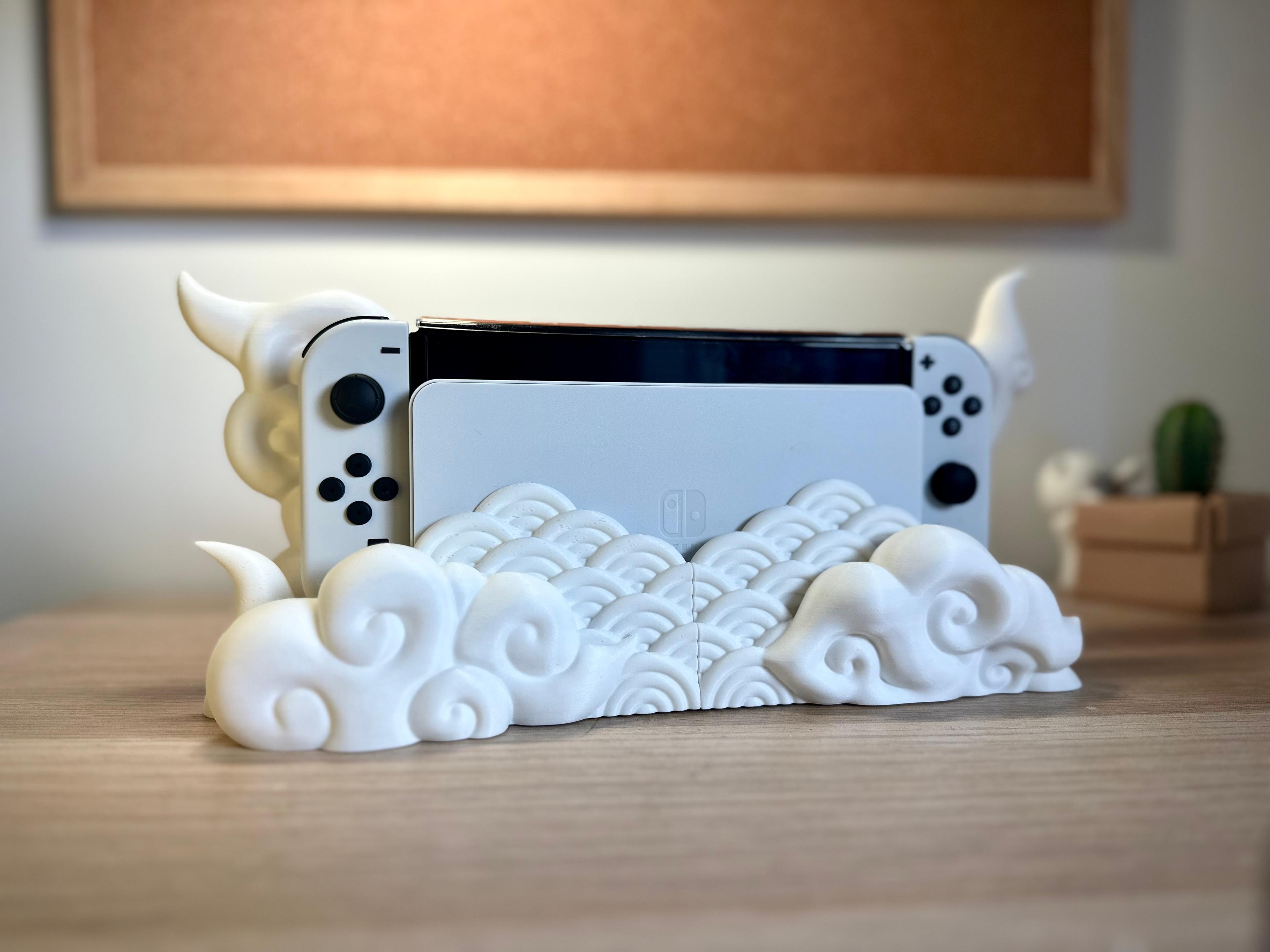 Nintendo Switch Japanese Cloud Dock - Classic & OLED version 3d model