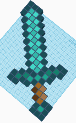 diamond sword pixel art