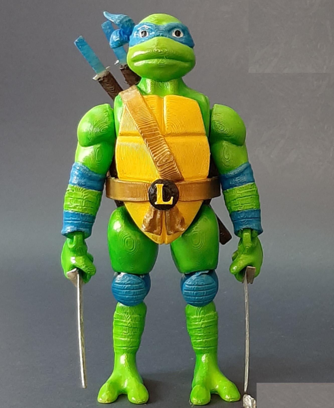 Flexi Print-in-Place Teenage Mutant Ninja Turtles, Leonardo 3d model