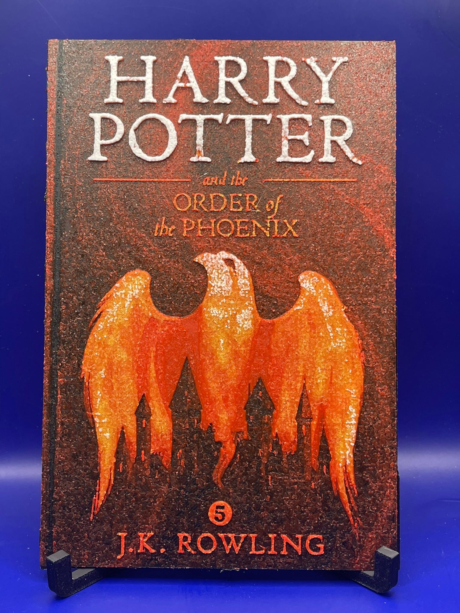 Harry Potter and the Order of the Phoenix Book Cover Fan Art 3d model