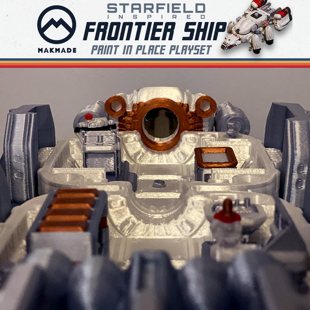 Starfield  Frontier Ship Playset - Print in Place 3d model