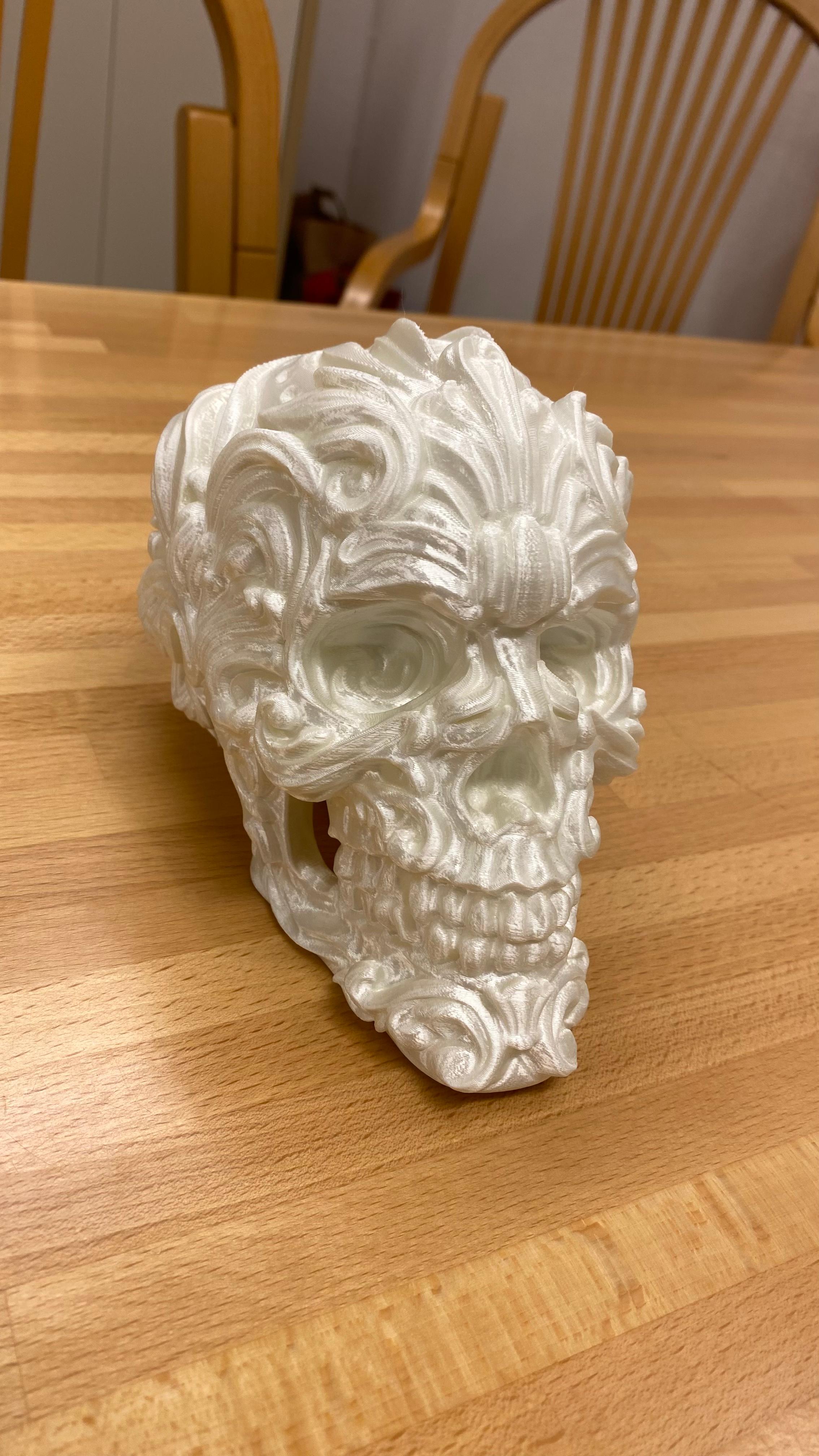 Ornate Skull  - Lovely creation. Love the skulls. How do I get permission to sell the prints. Have sent you a connection request on LinkedIn.  Be so kind as to accept the invitation. There is no contact email/phone on your website.  - 3d model