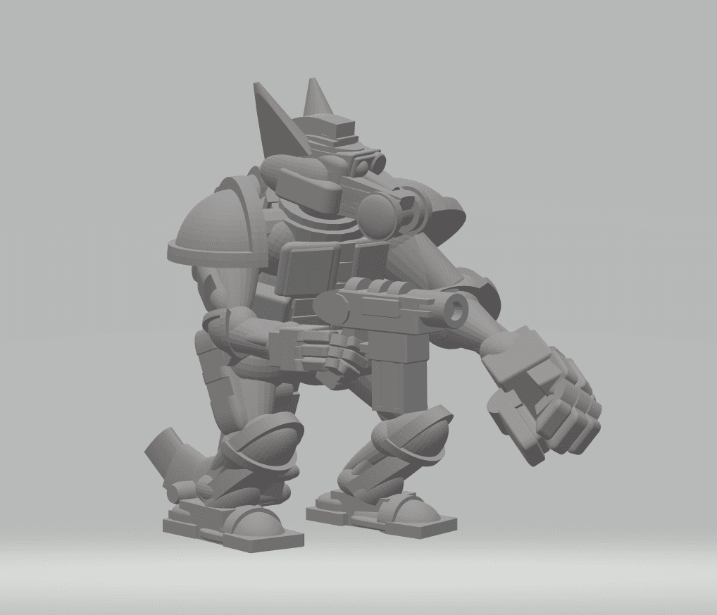 FHW: Voidfang Sergeant Phand and Bgun pistol 3d model