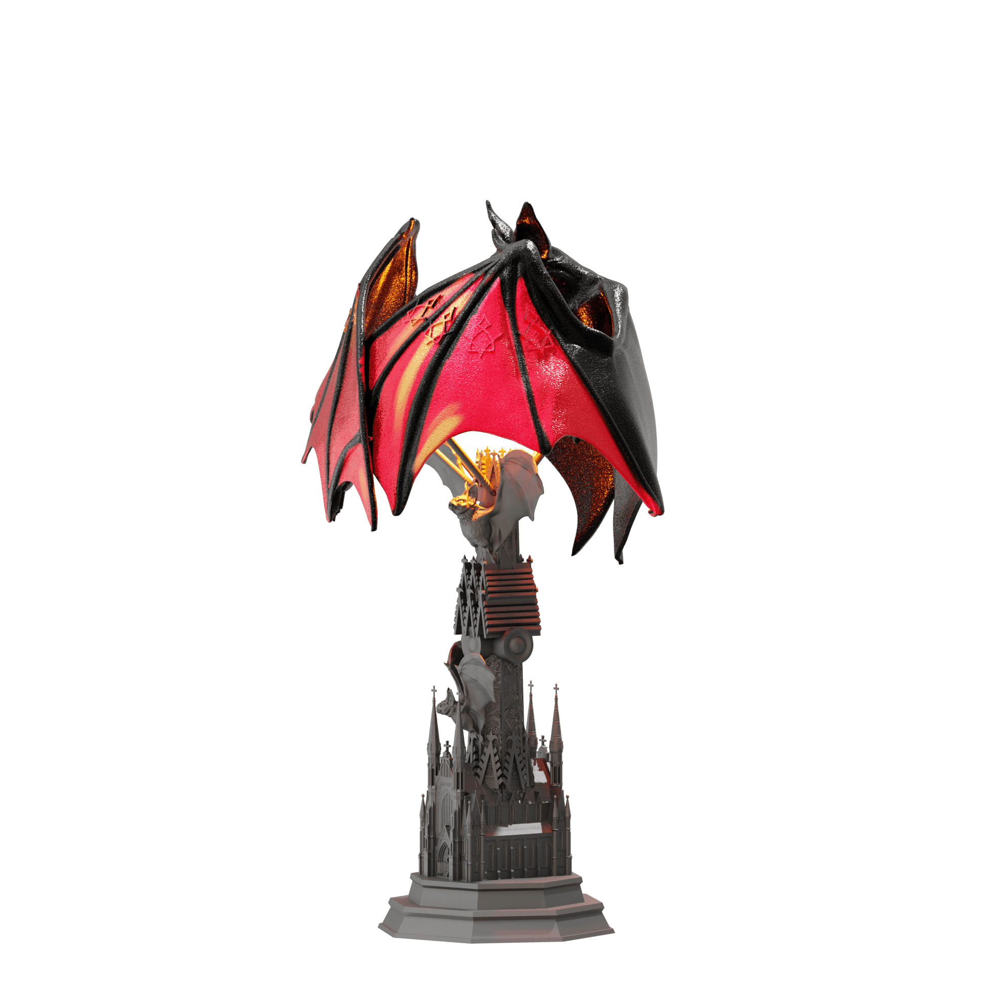 Bat Lamp 3d model