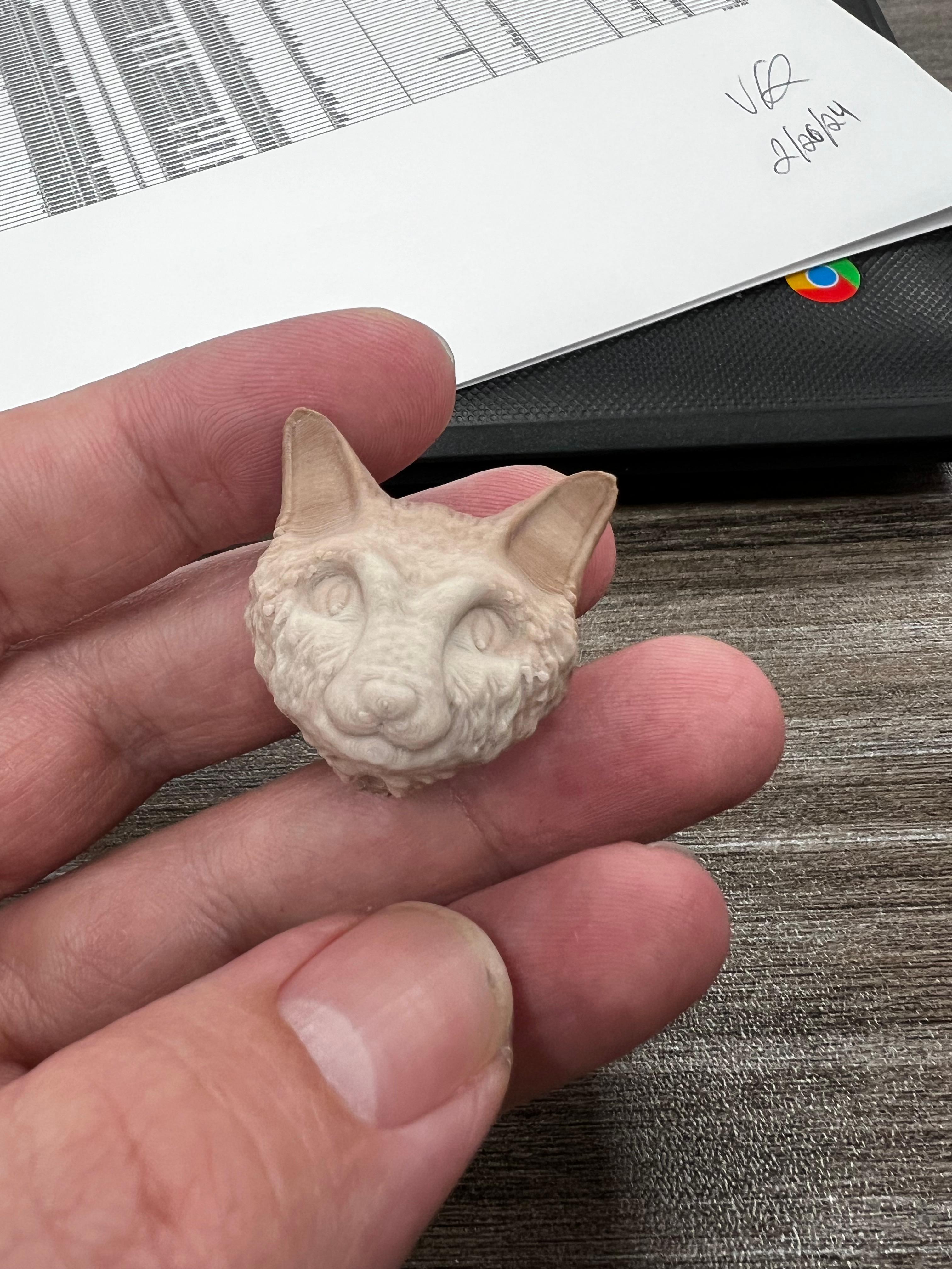 Cute Cat Magnet 3d model