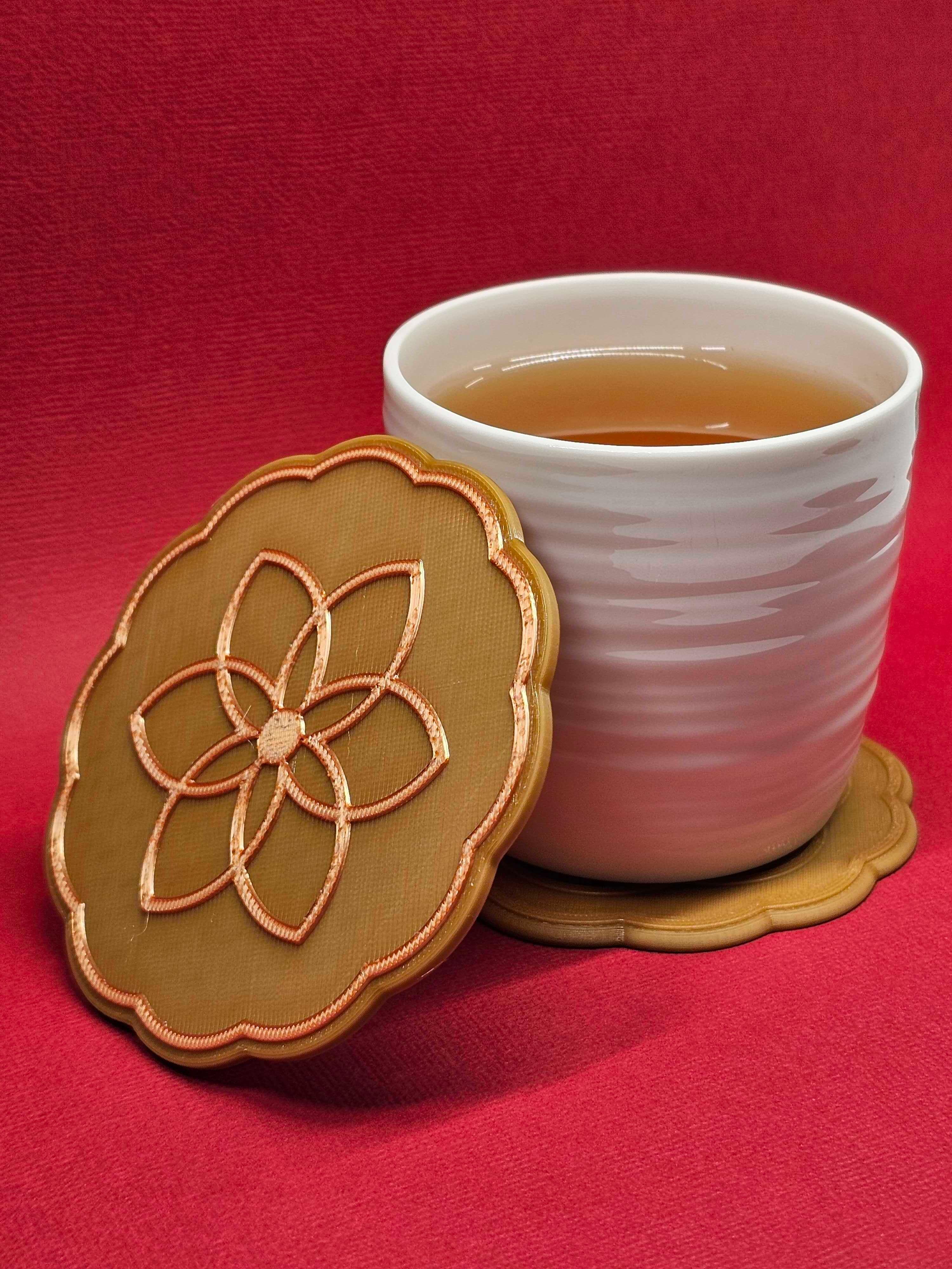Mooncake coaster #3 | Celebrate the Mid-Autumn Festival, a Chinese holiday I call Moon Cake Day! 3d model