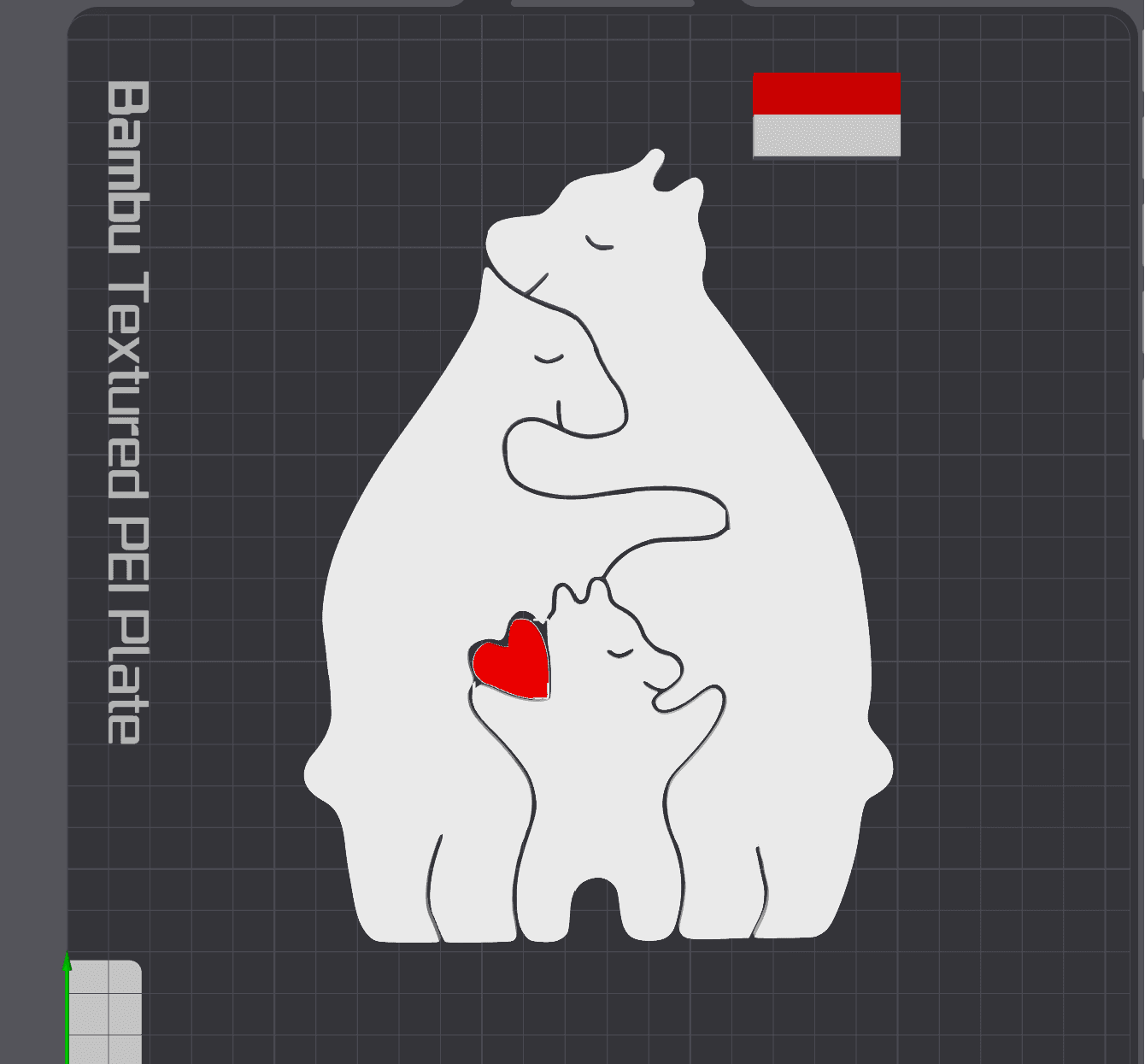 customisable family of bears puzzle 3d model