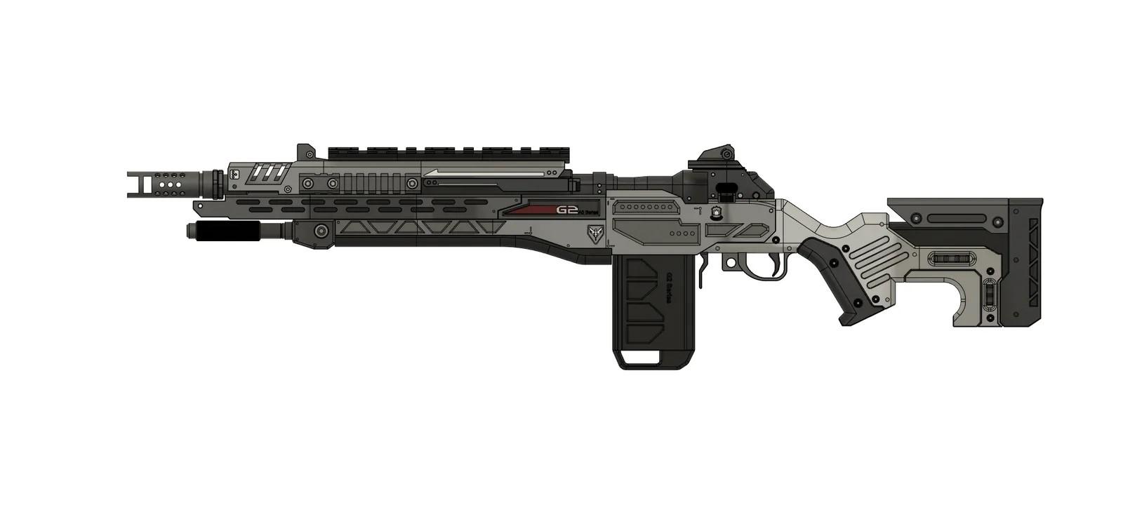 TITANFALL 2 G2A5 Rifle 3d model