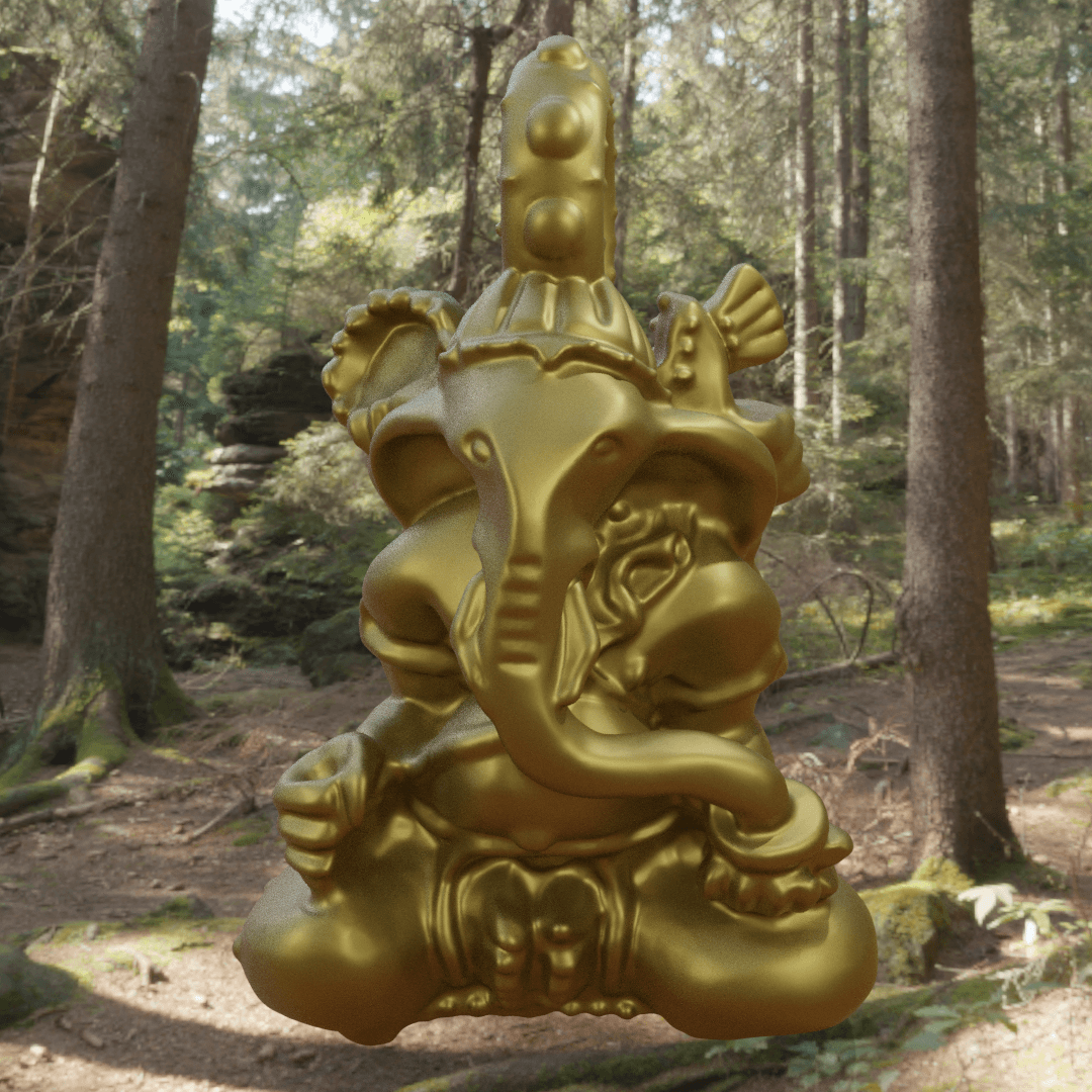 Ganesh Keychain 3d model