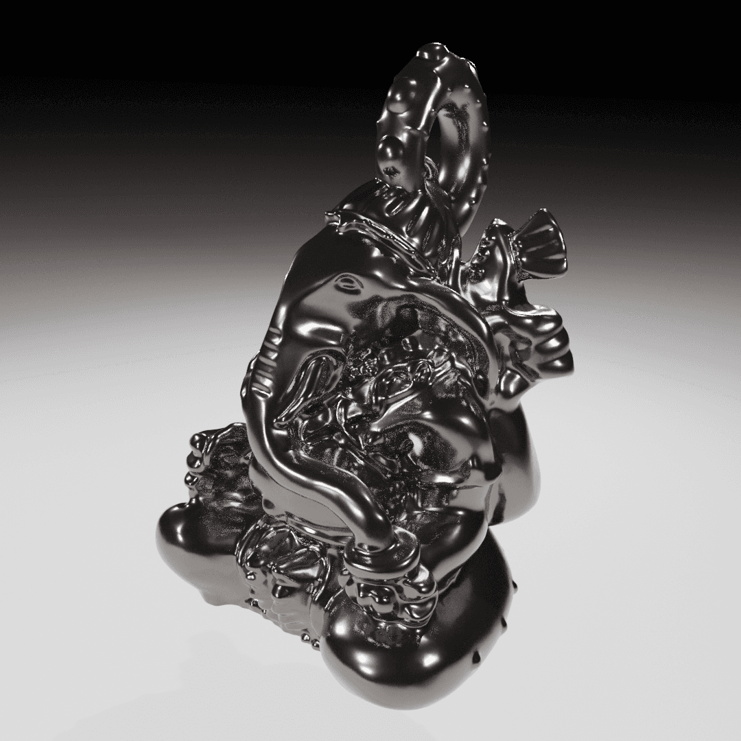 Ganesh Keychain 3d model