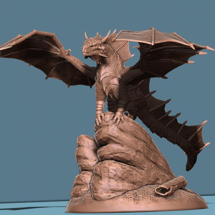 Young Gold Dragon 3d model
