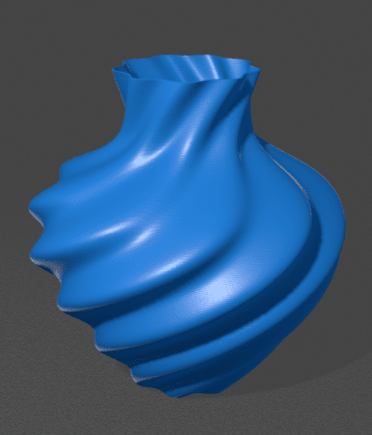 Swirl vase 3d model
