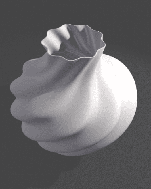 Swirl vase 3d model