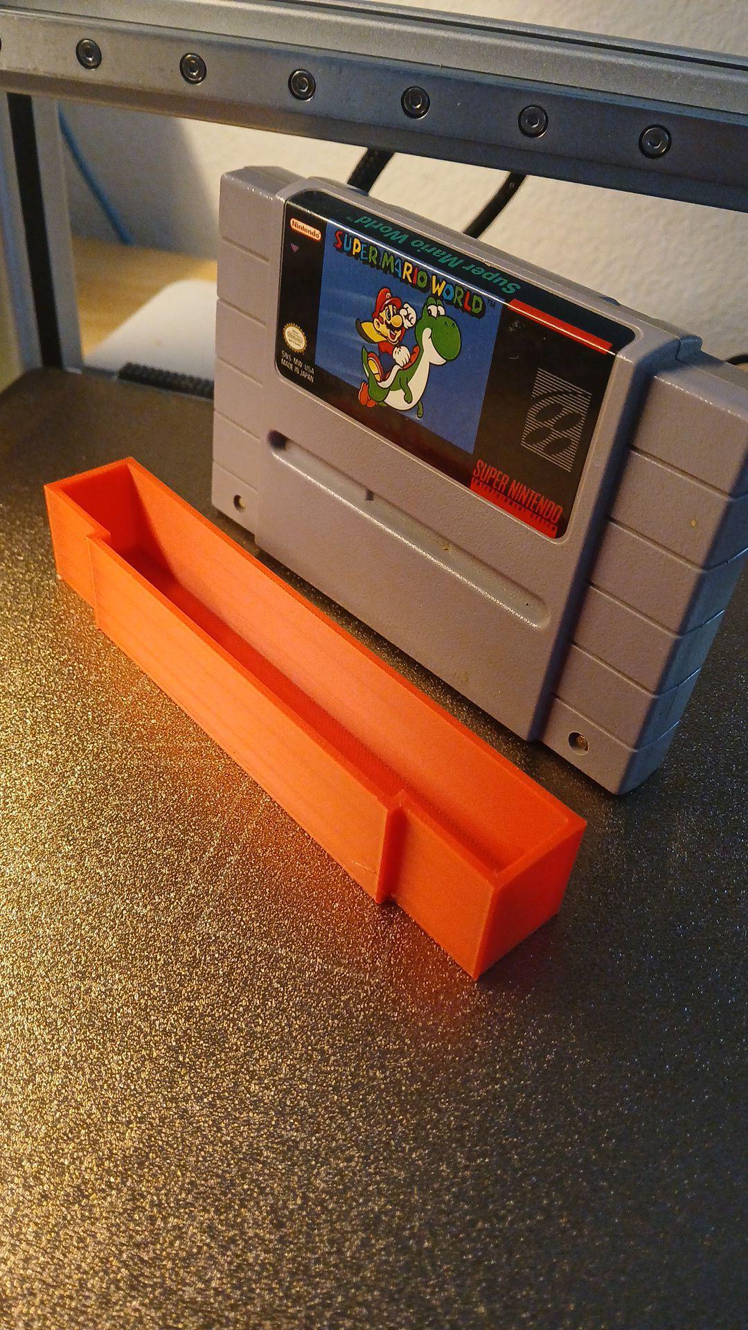 SNES Game Cartridge Dust Cover - retrp 3d model