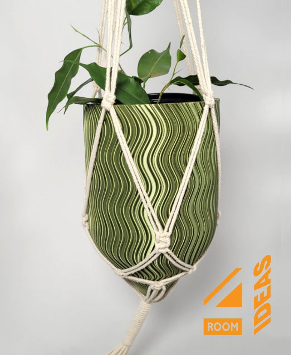 Bullet Planter Pot 2 - hanging planter + stands 3d model