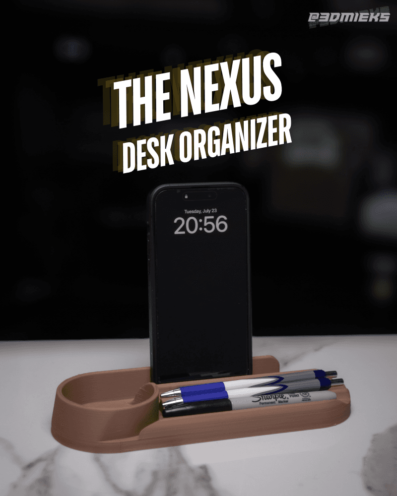 The Nexus - Desk Organizer with Phone Stand 3d model